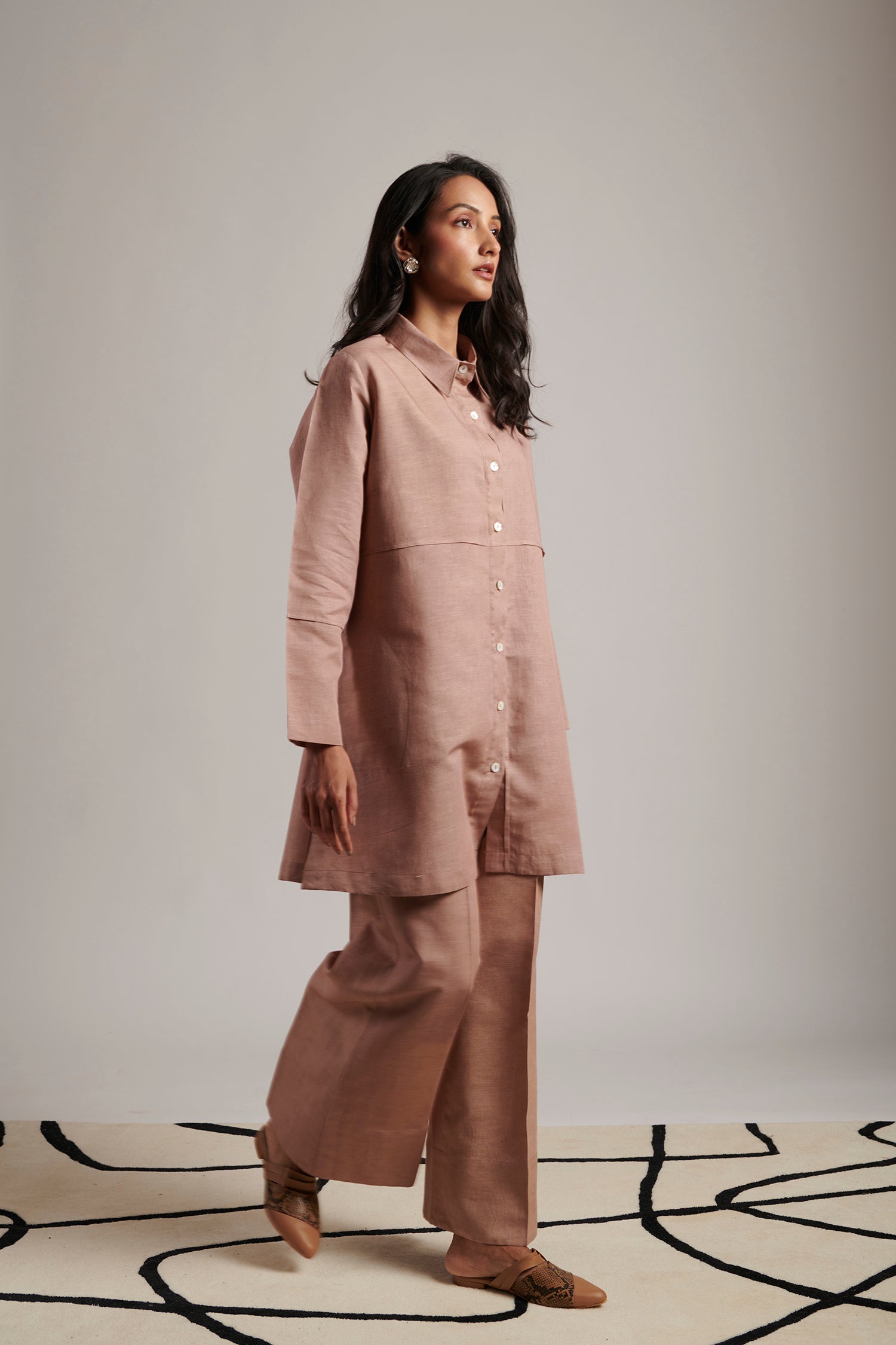 Grace Shirt Tunic (Vintage Rose)