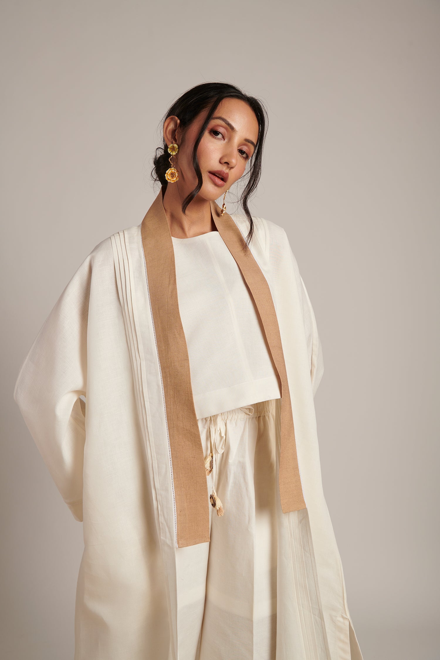 Naina Co-Ord Set  (Pearl)