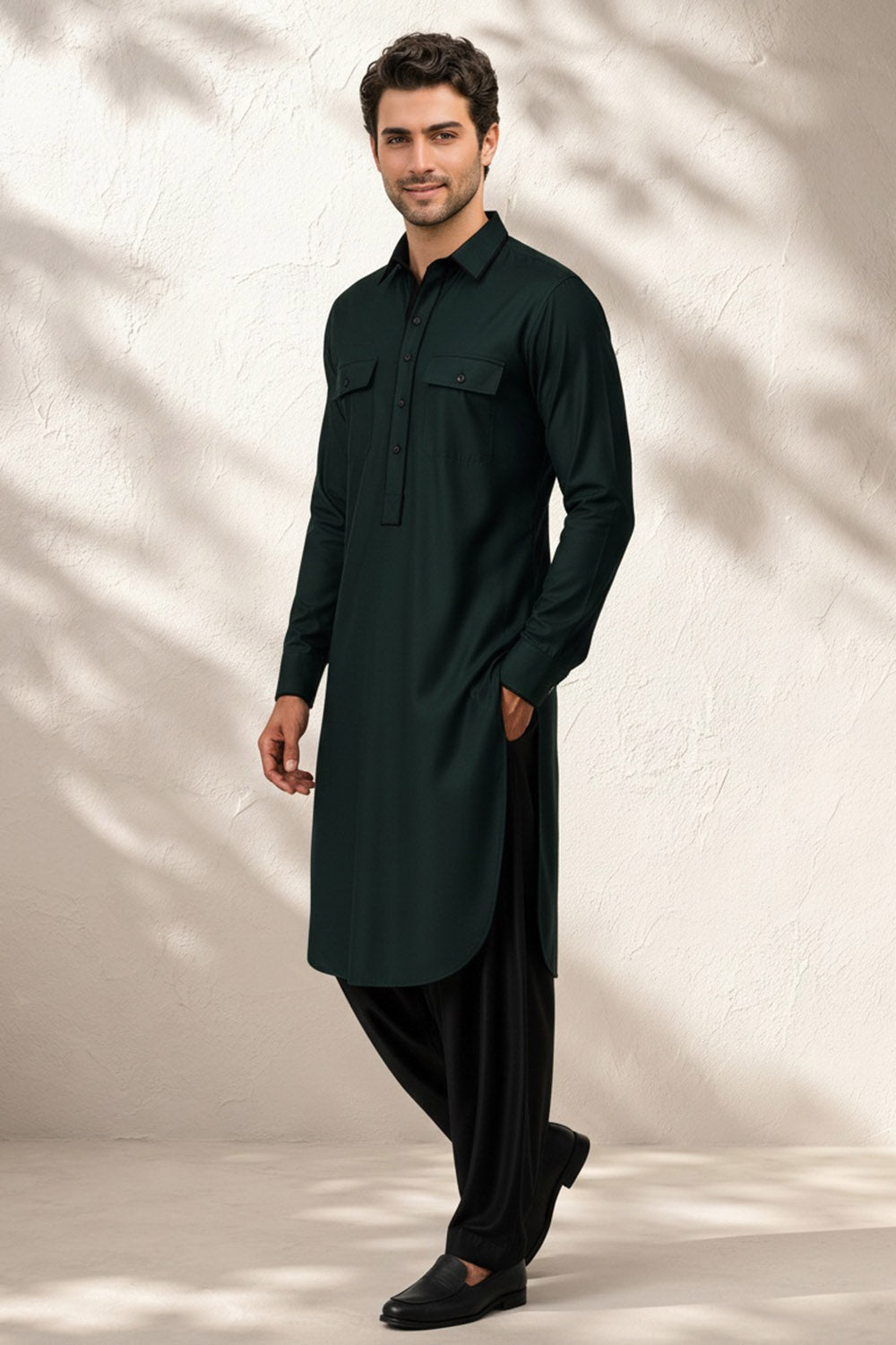 Classic Pathani Kurta Set - Nayan