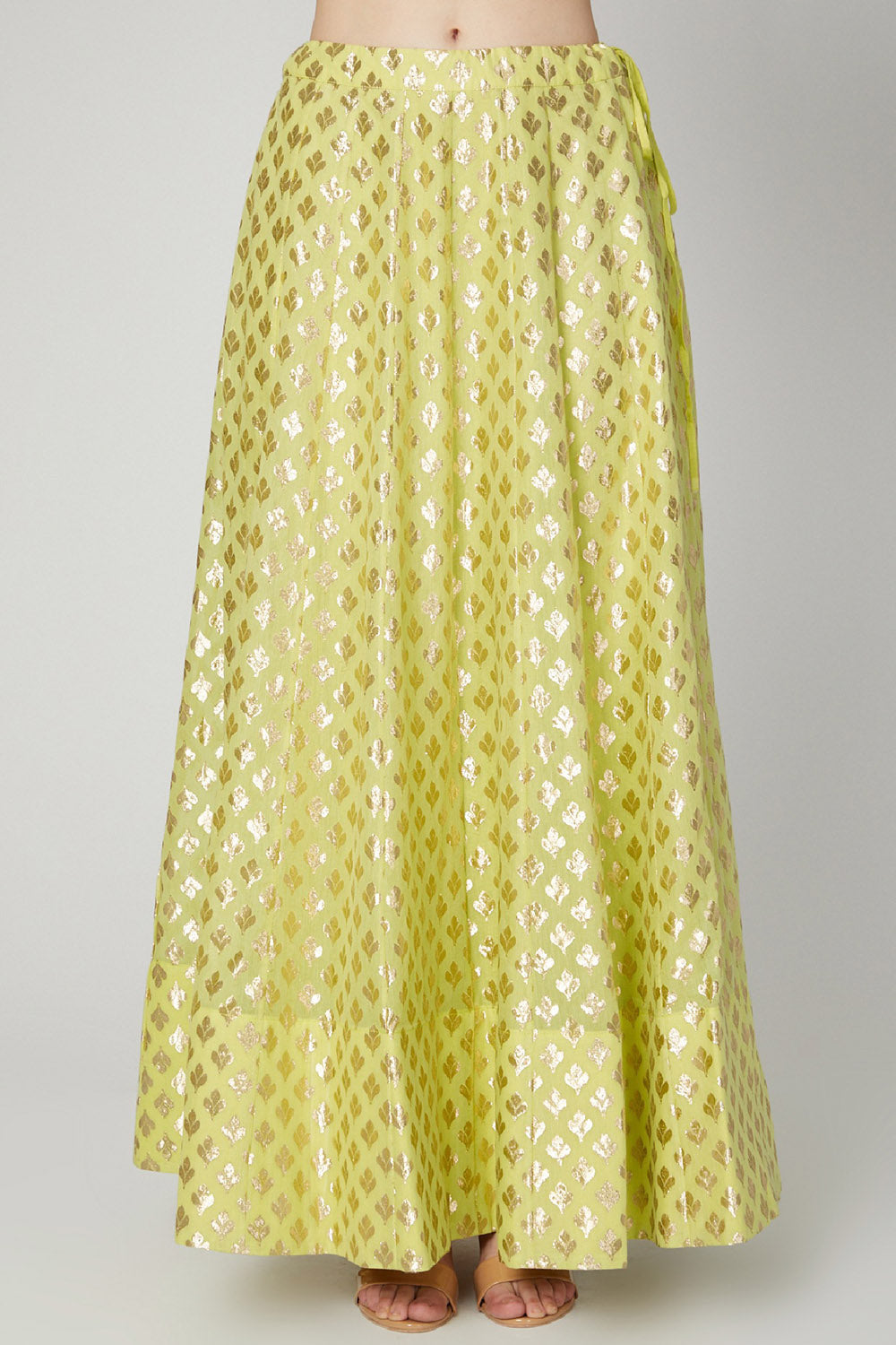 Embroidered Yellow Lehenga Set - Auraya Fashion -  - #tag1# - #tag2# - #tag3# - #tag3#