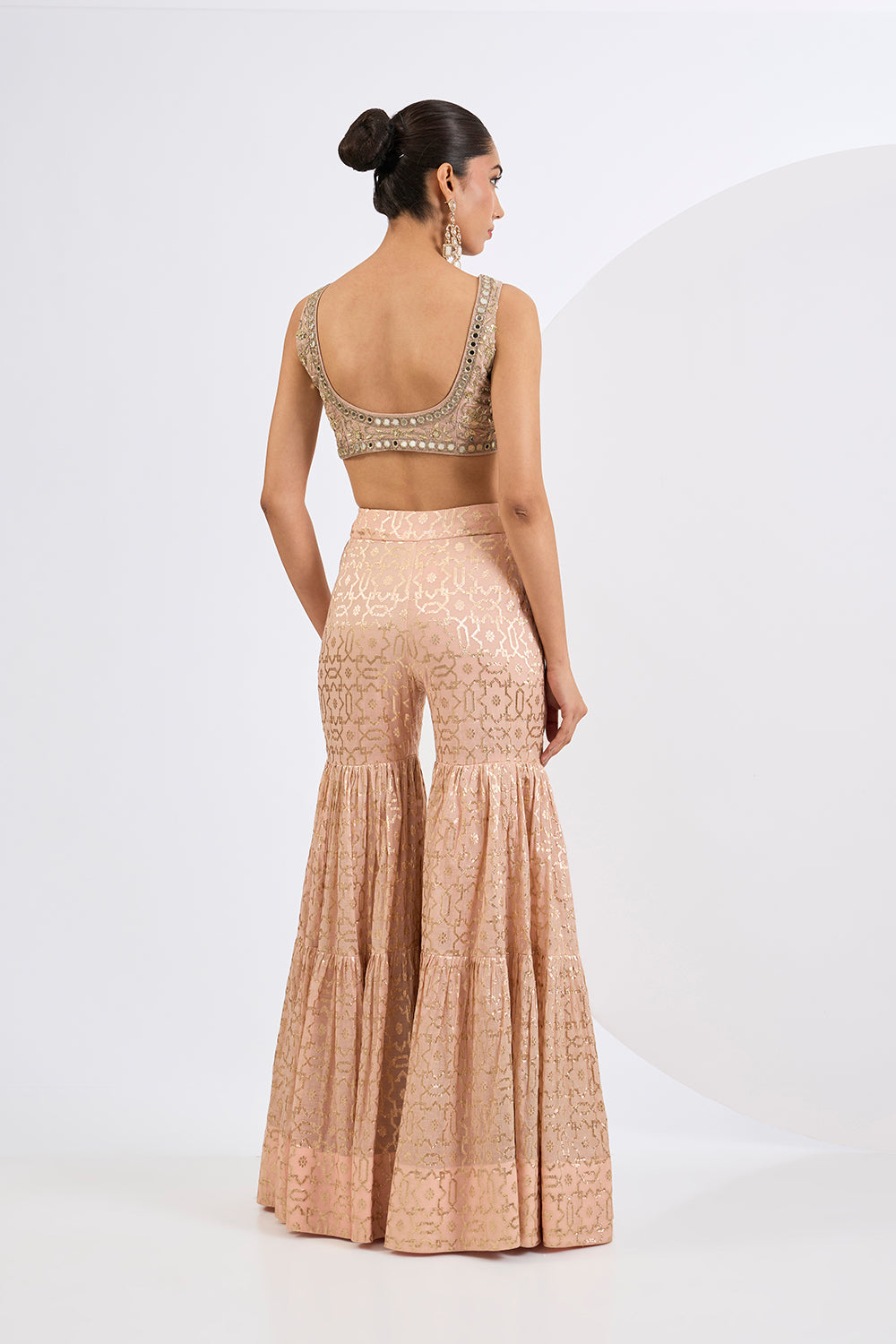 Blush Jacket Garara Set