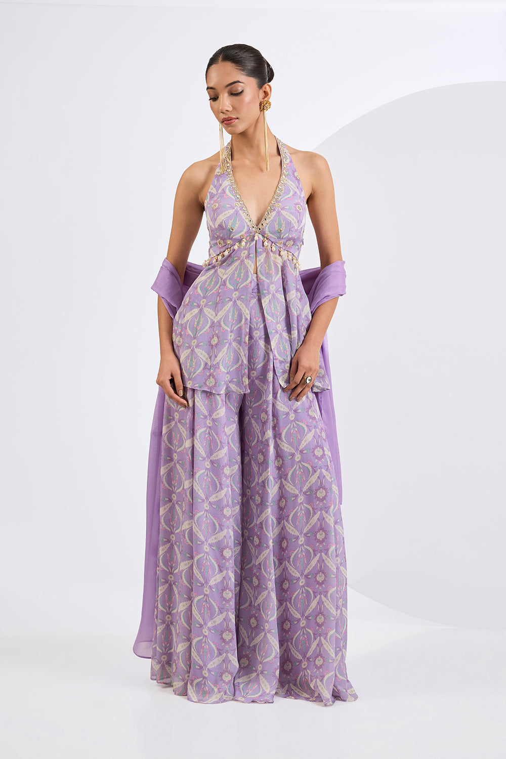 Lilac Sharara Set