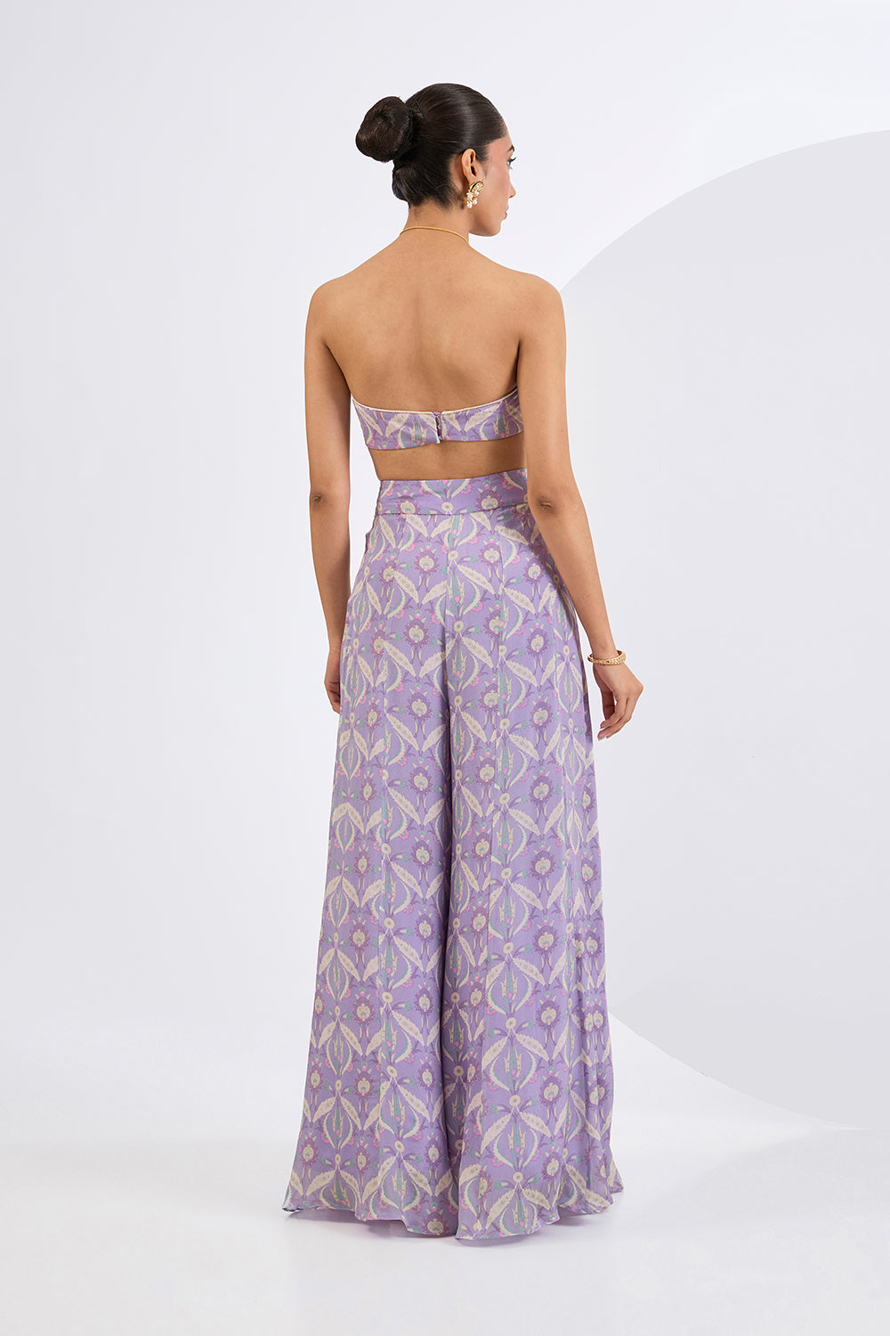 Lilac Printed Cape Shararaset