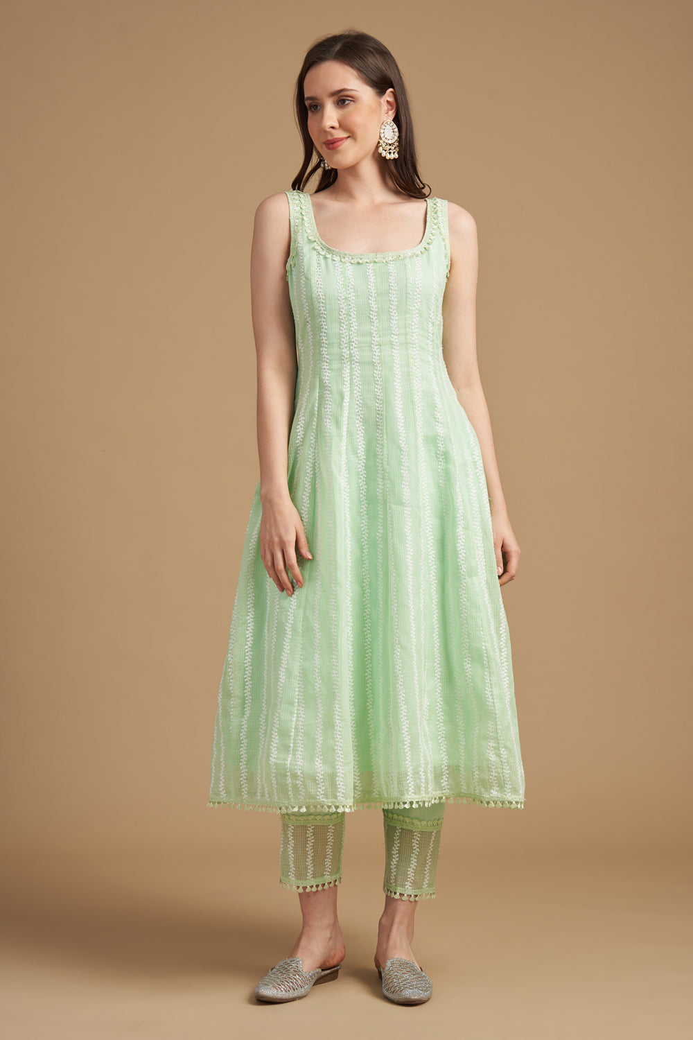 Green Anarkali