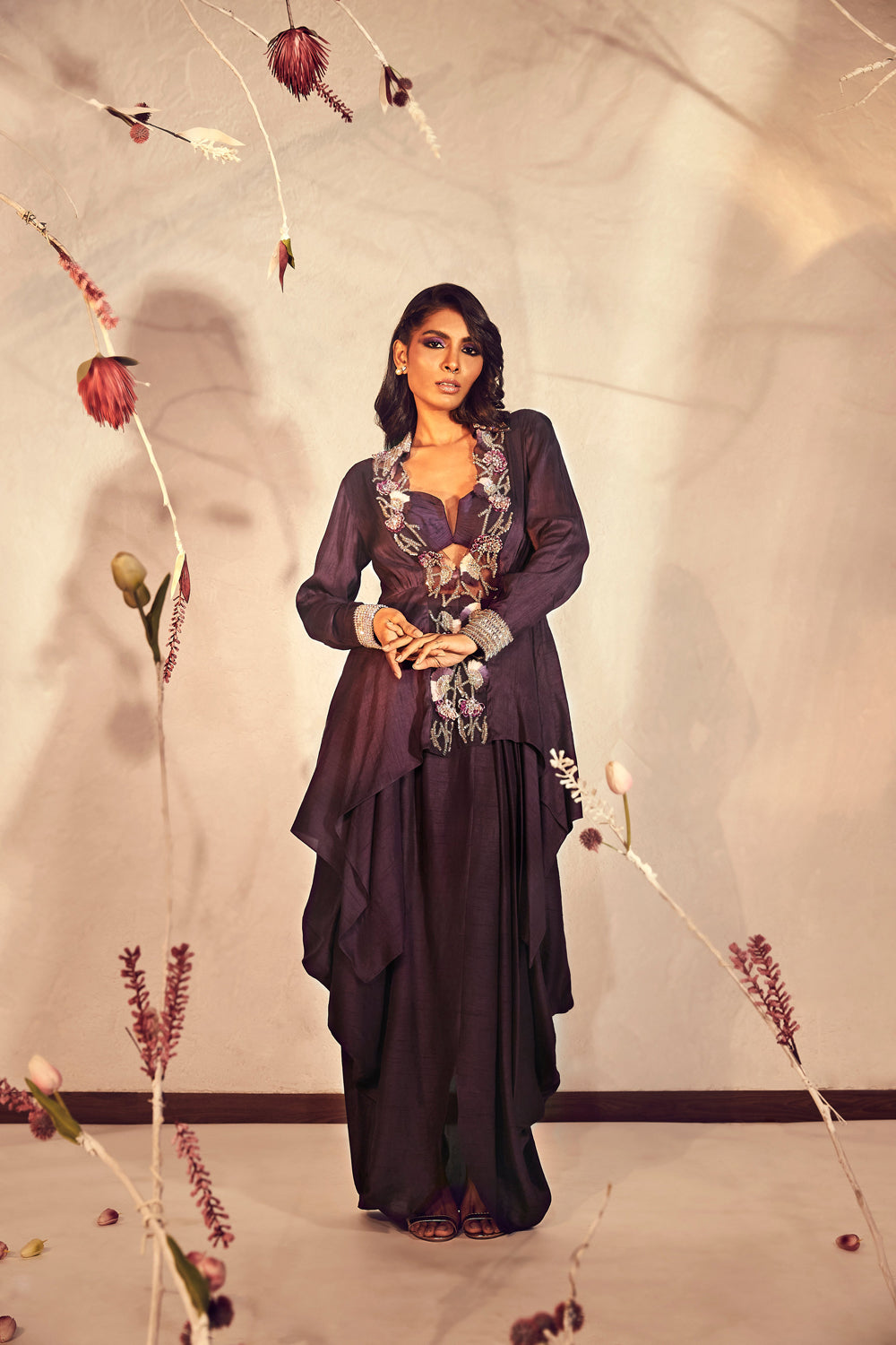 Wine Co-Ord with Jacket