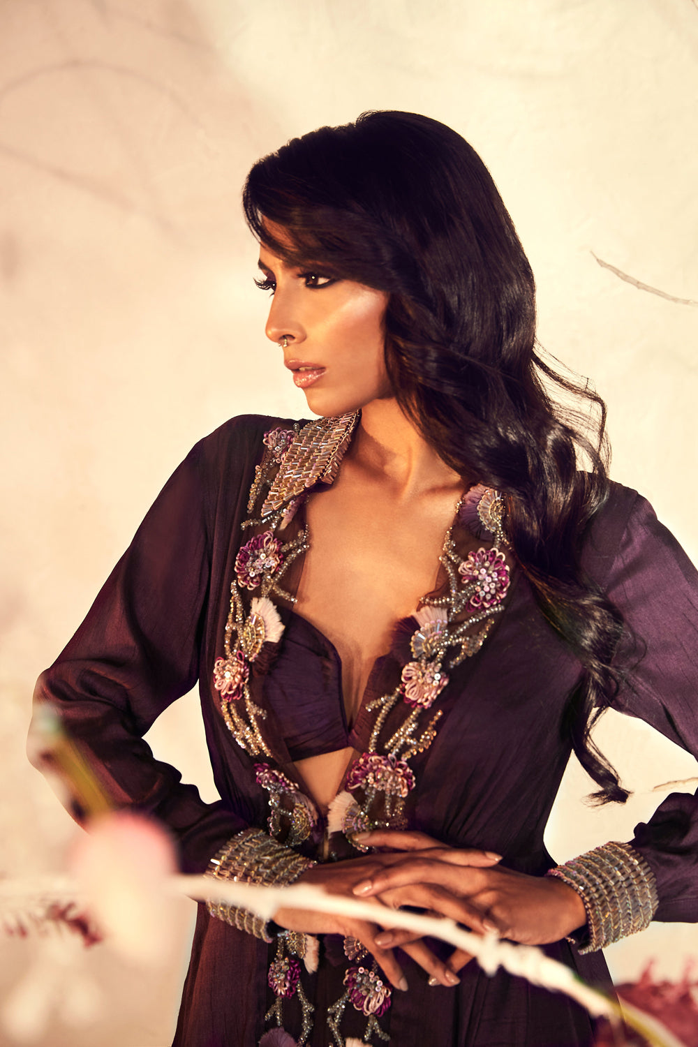 Wine Co-Ord with Jacket