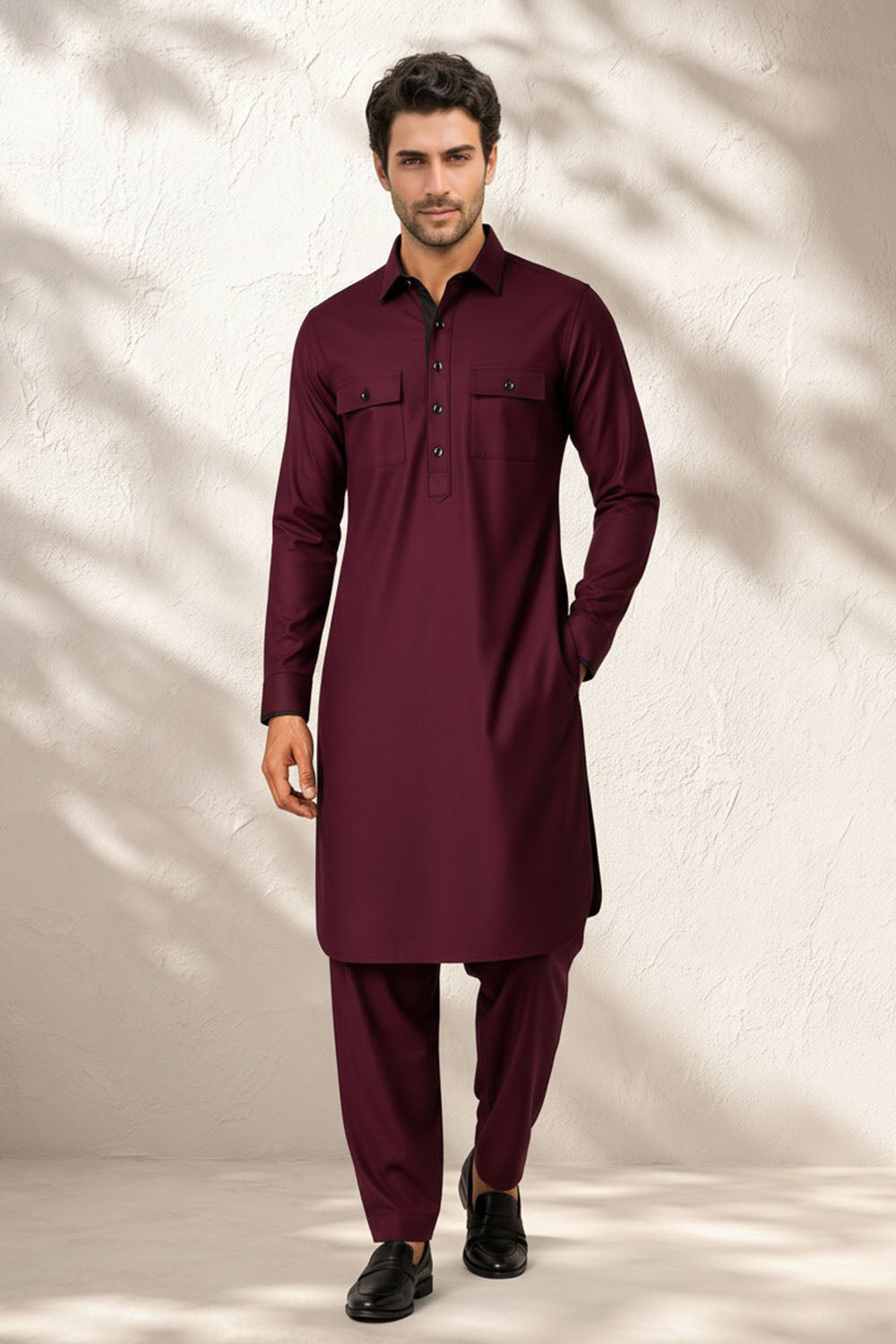 Classic Pathani Kurta Set - Pravar