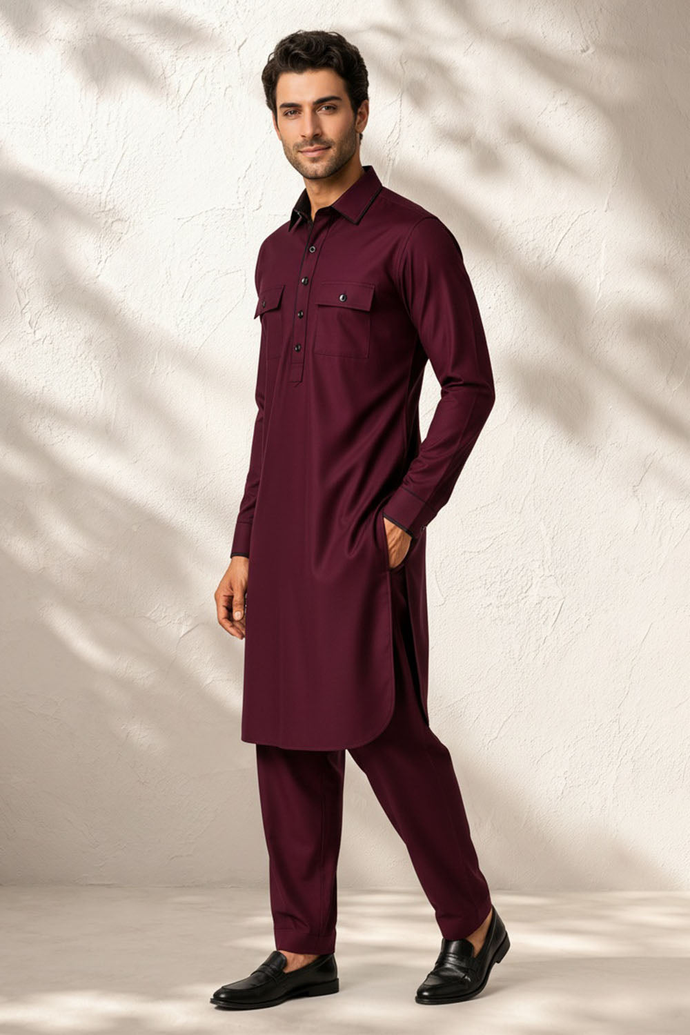 Classic Pathani Kurta Set - Pravar
