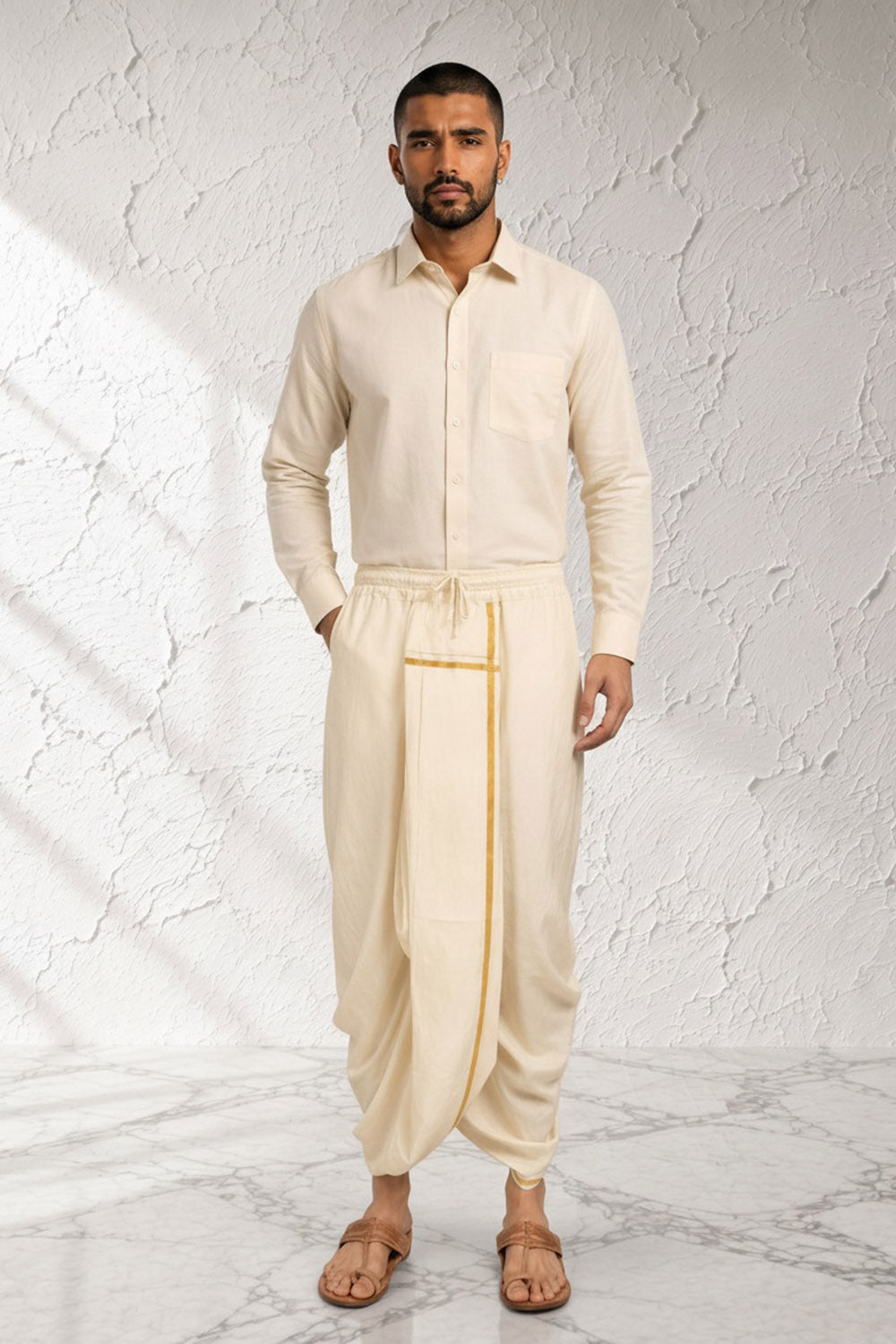 Pre Stitched Dhoti - Rivaan