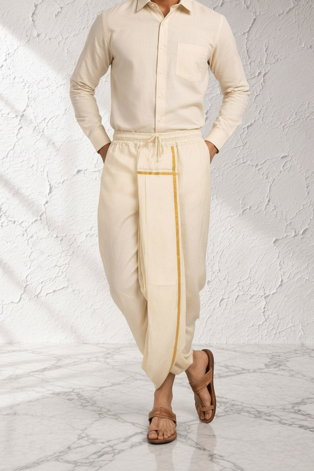 Pre Stitched Dhoti - Rivaan