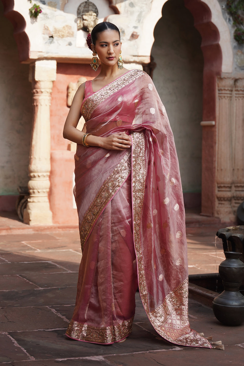 Fasa Banarasi Saree - Blush