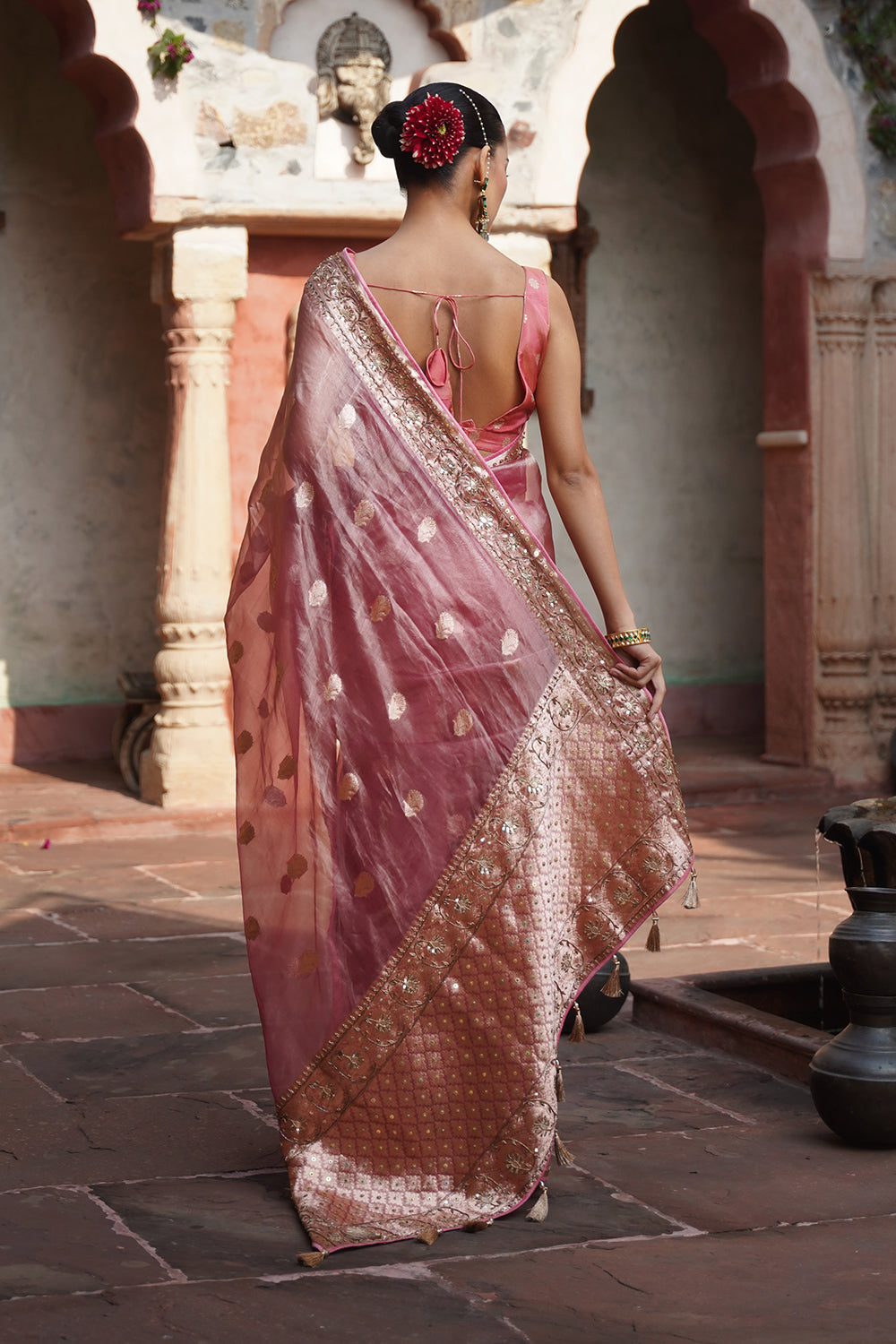 Fasa Banarasi Saree - Blush
