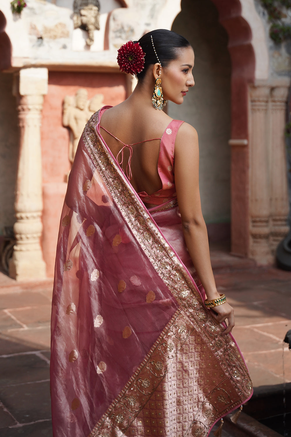 Fasa Banarasi Saree - Blush