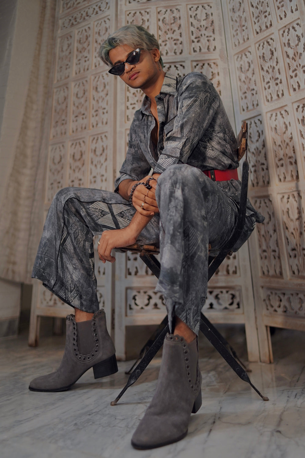 Unisex Printed Casio Co-Ord Set