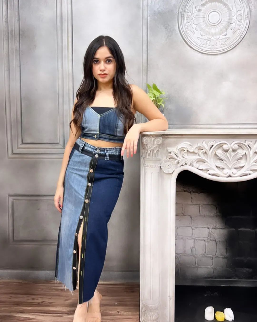 Dappled Midi Skirt Set