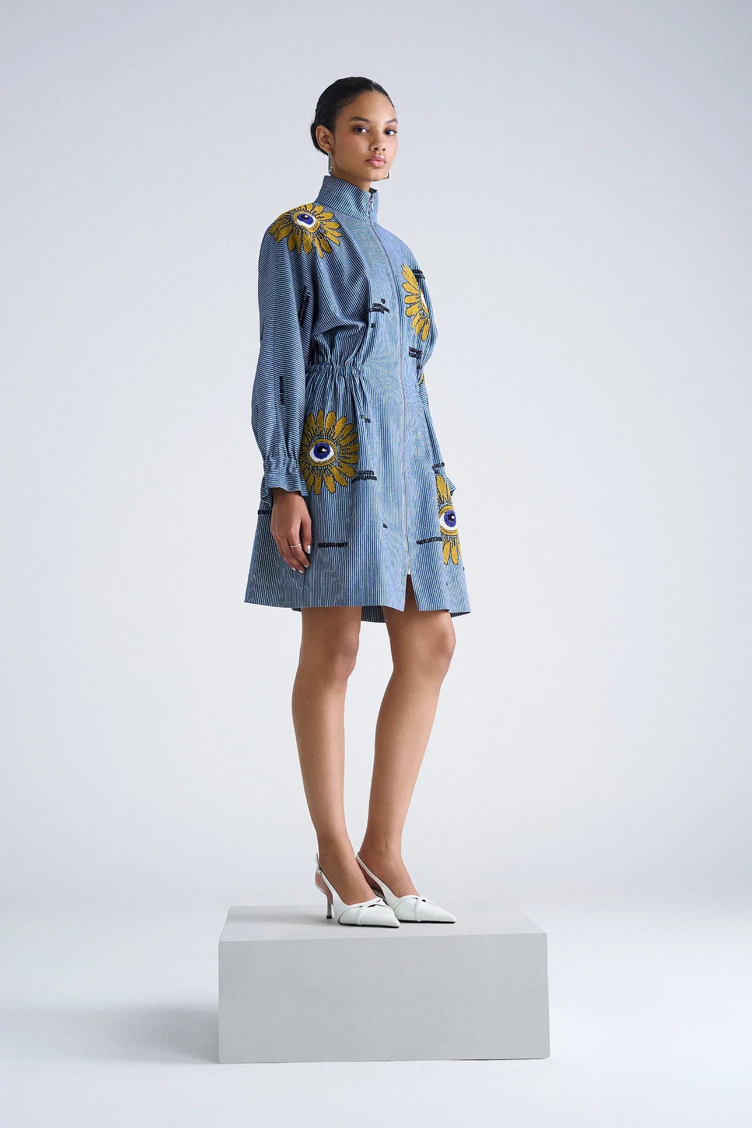 EYE BLOOM JACKET DRESS