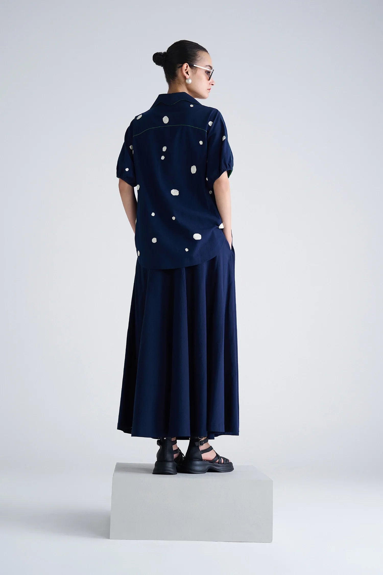 CIRCULAR SKIRT OF KIDOODLE BUTTON DOWN TOP