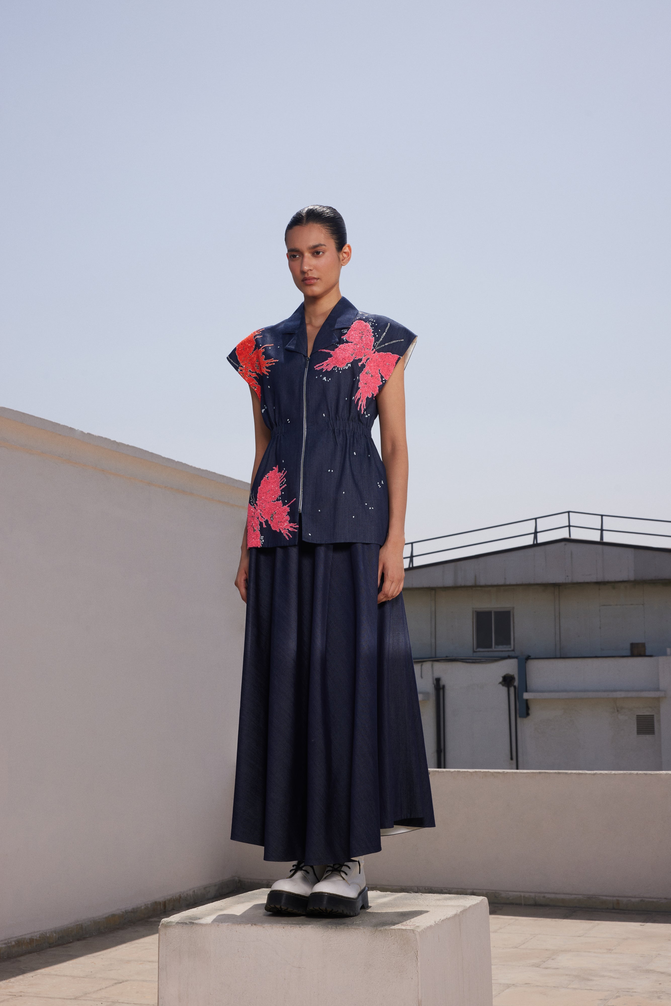 BUTTERFLY SPLASHES ROBE JACKET