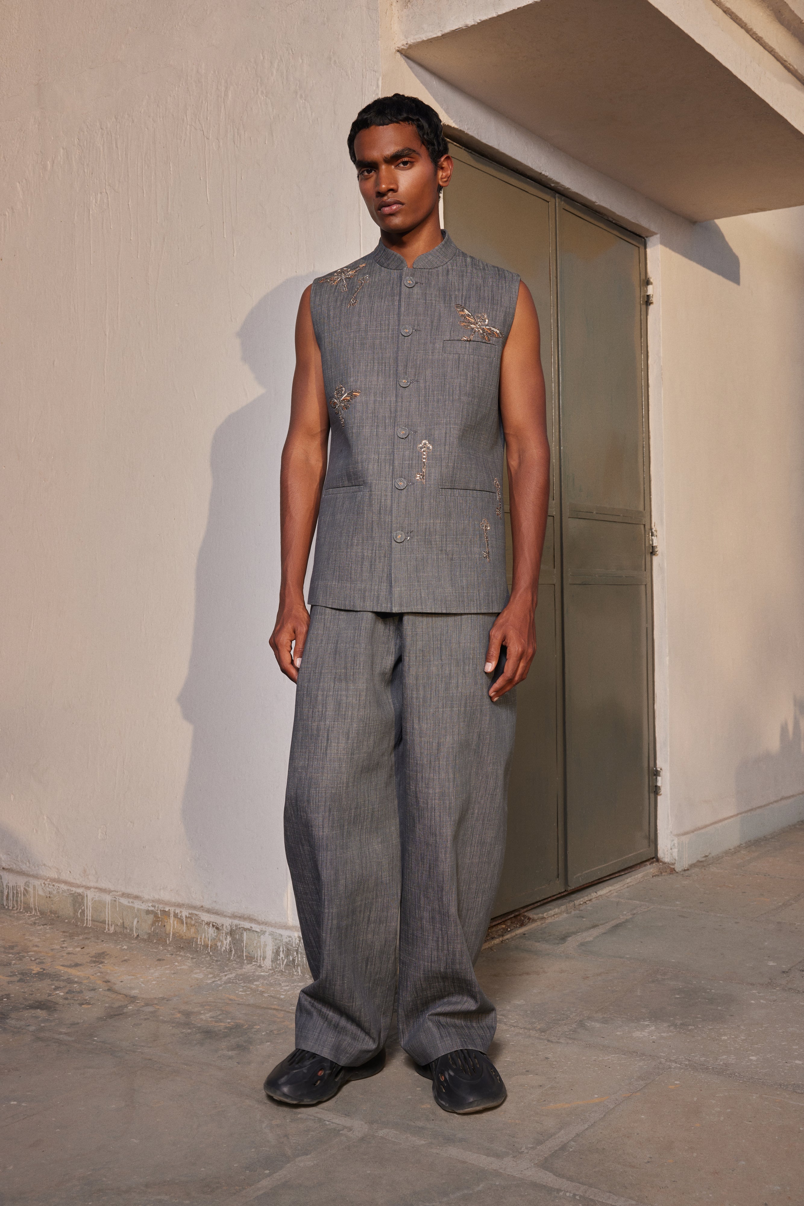 BAGGY PANTS OF ( BUTTERKEY NEHRU JACKET )