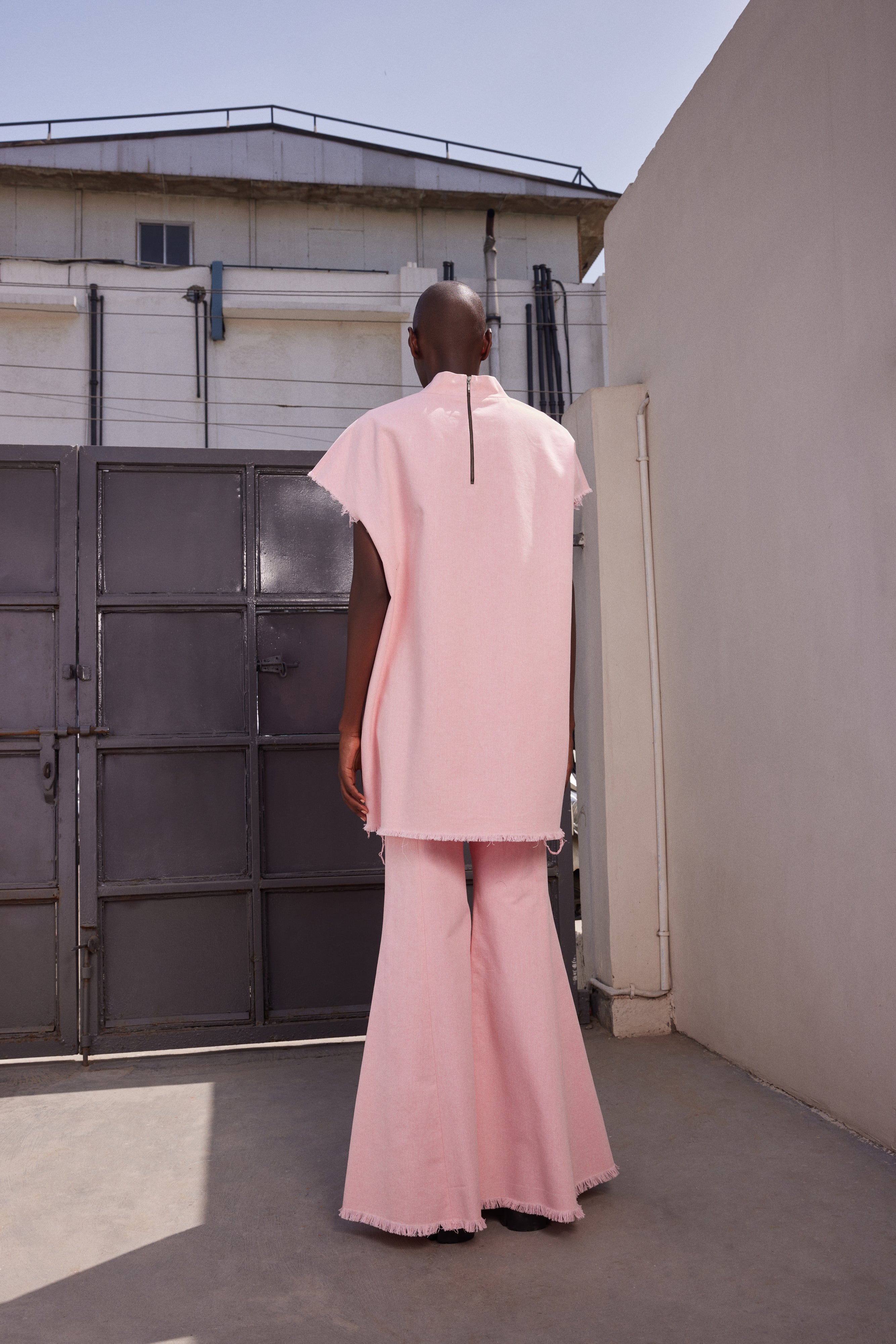 INSECT OVERSIZED T-SHIRT WITH BELL BOTTOM PANTS