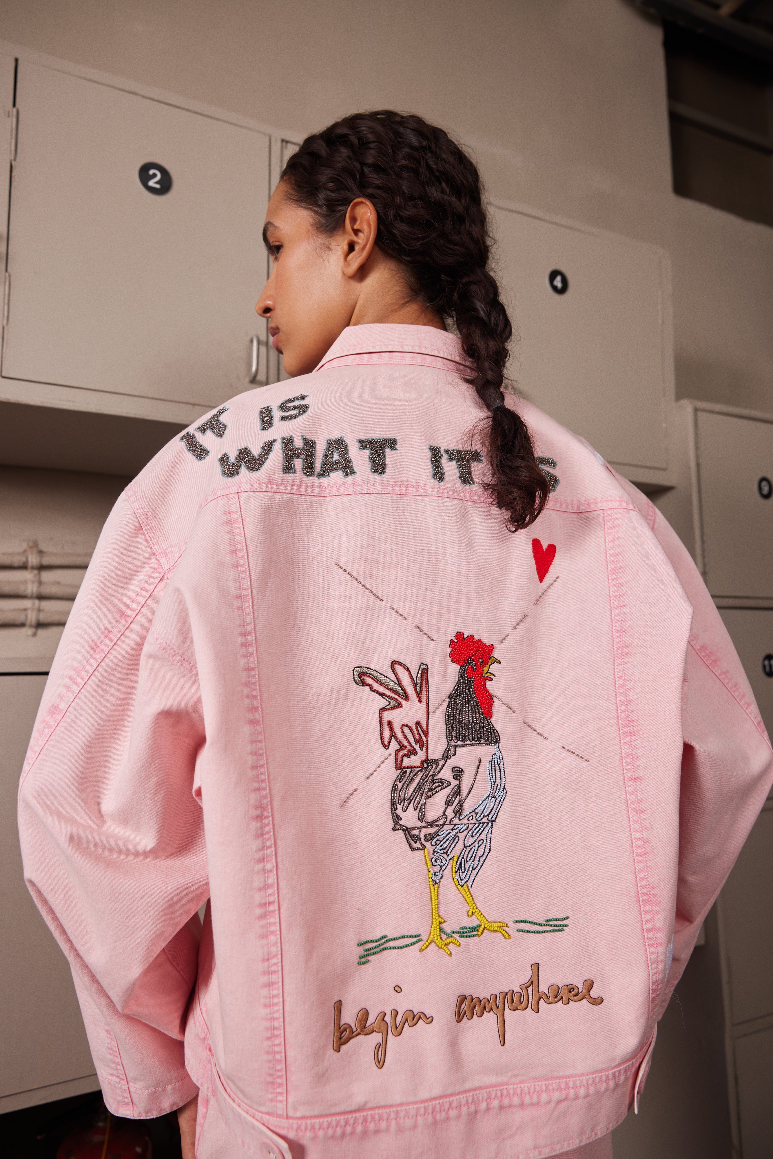 HEARTS & CROWN OVERSIZED JACKET