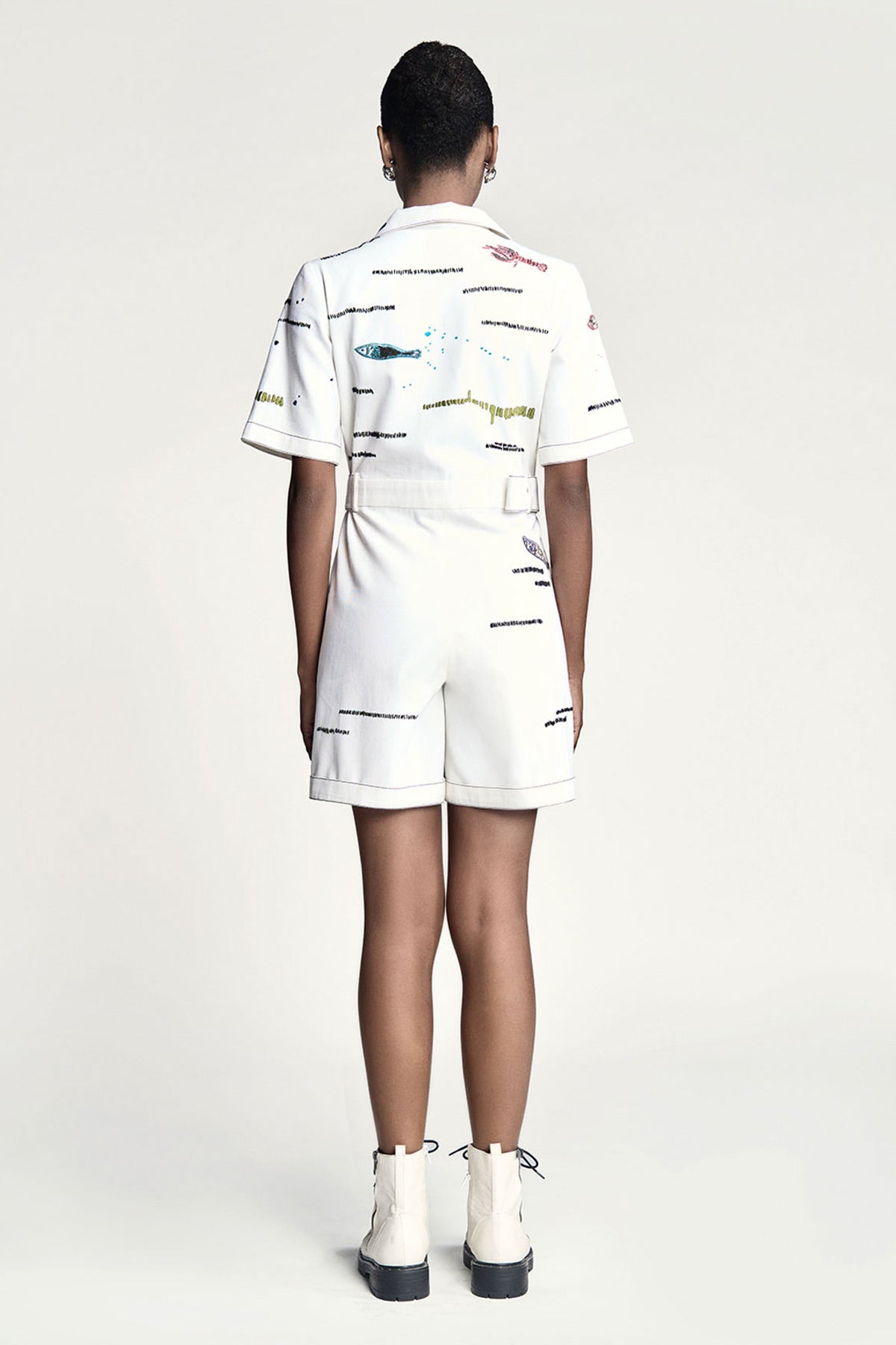 Fish and Prawn Playsuit