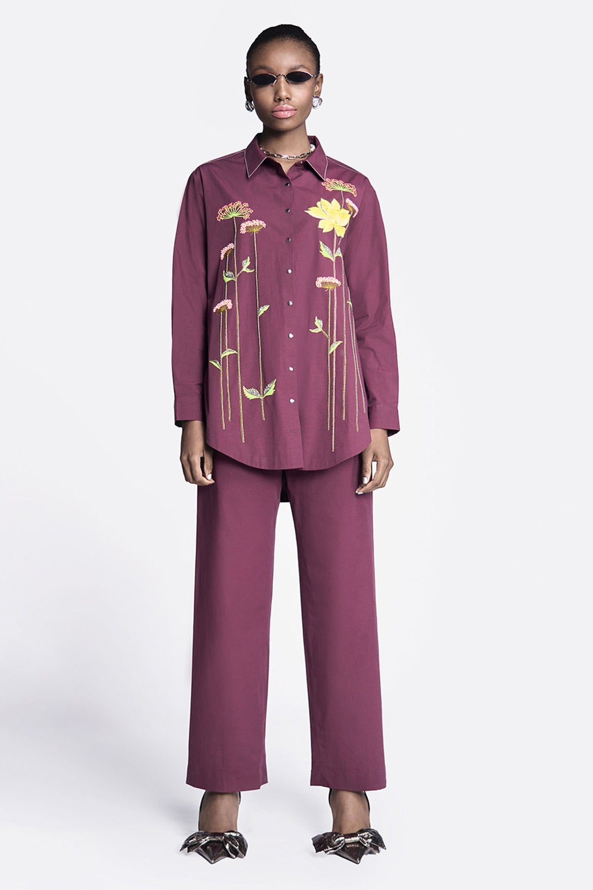 Colourful Lotus Baggy Shirt