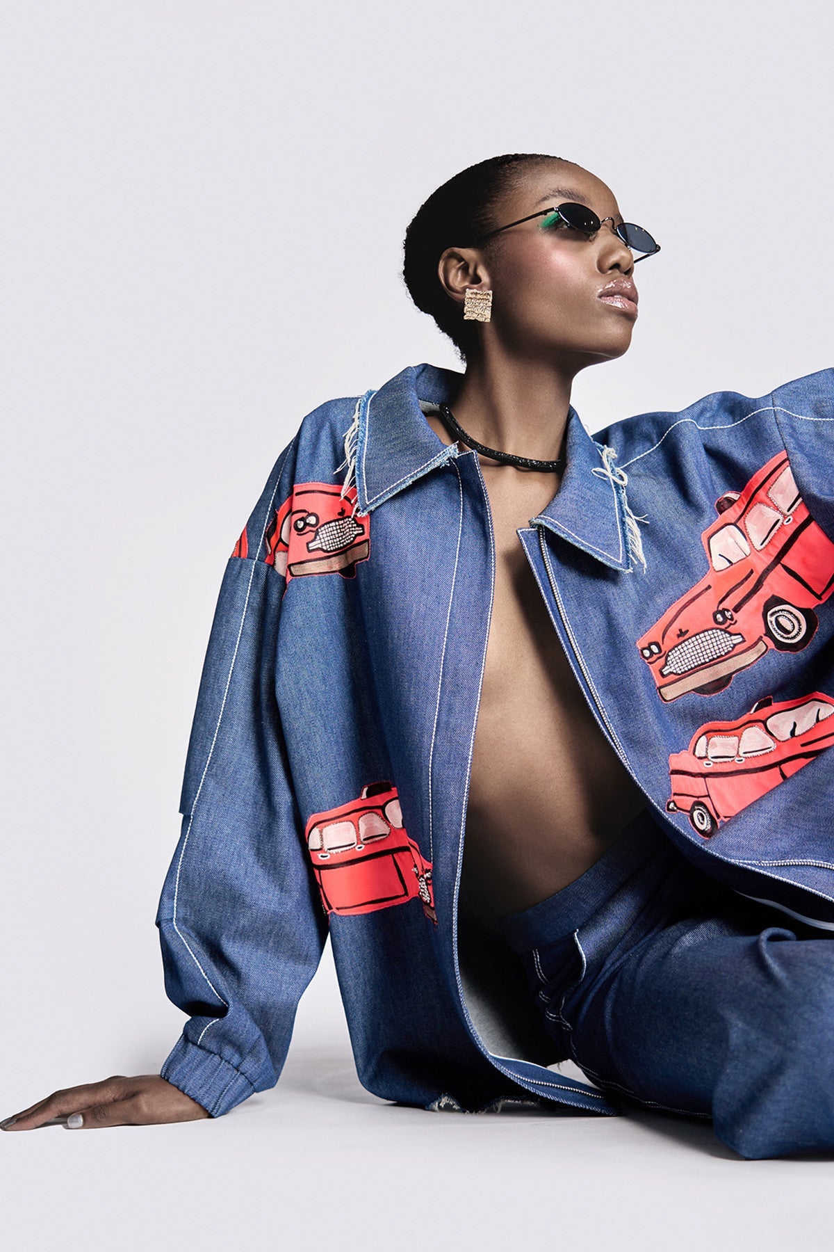 Taxi Oversized Jacket With Flared Pants