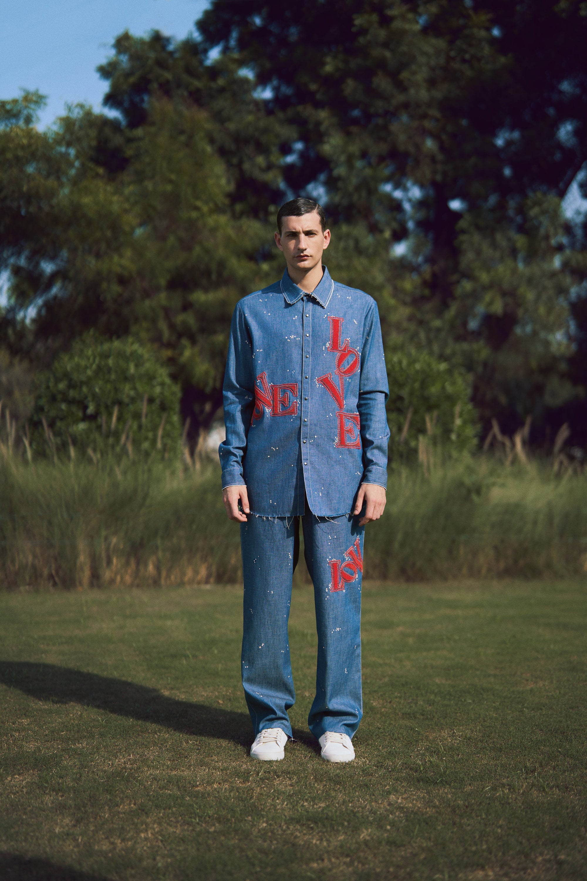 STRAIGHT PANTS OF (LOVE FULL SLEEVES SHIRT)