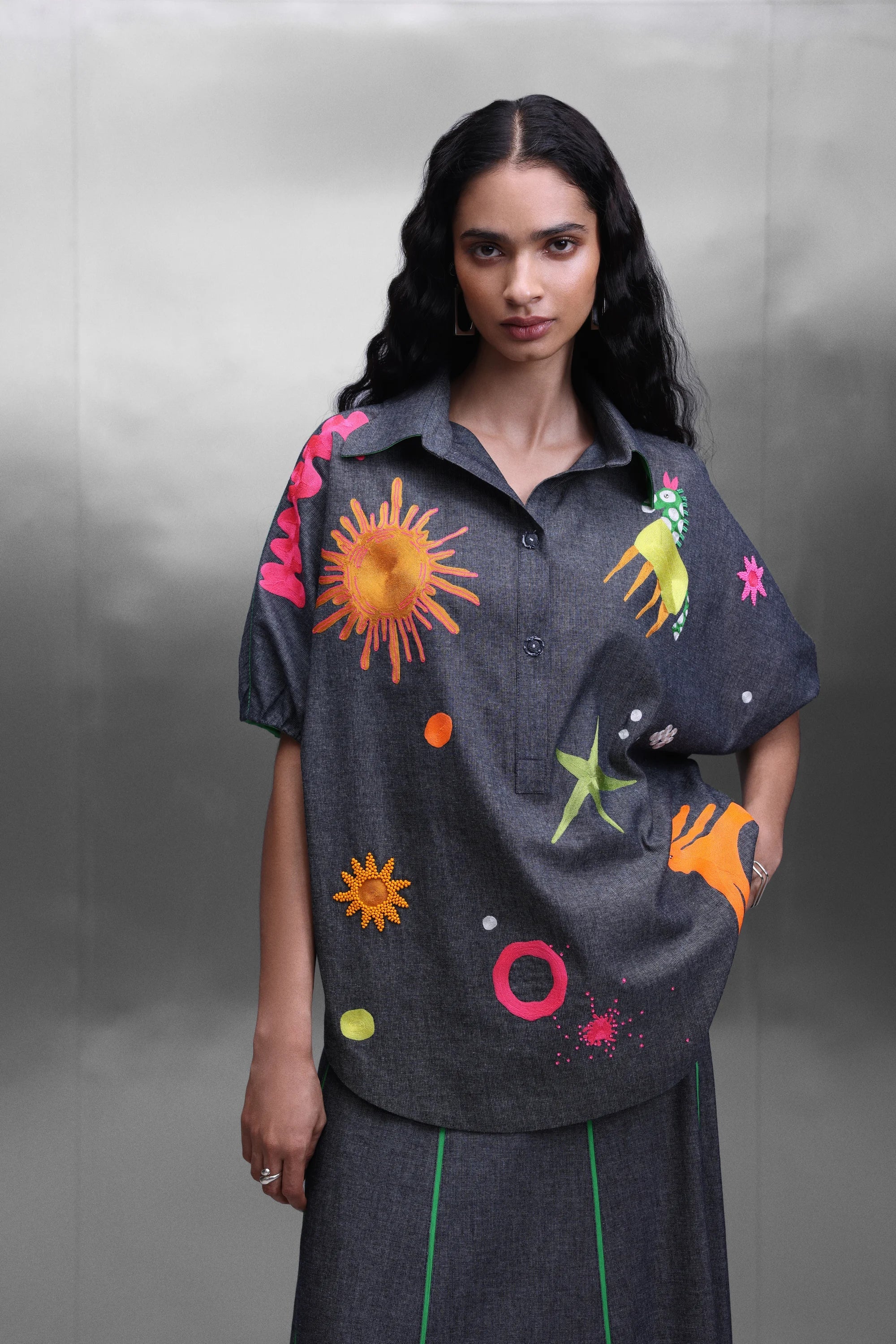KIDOODLE BUTTON DOWN TOP
