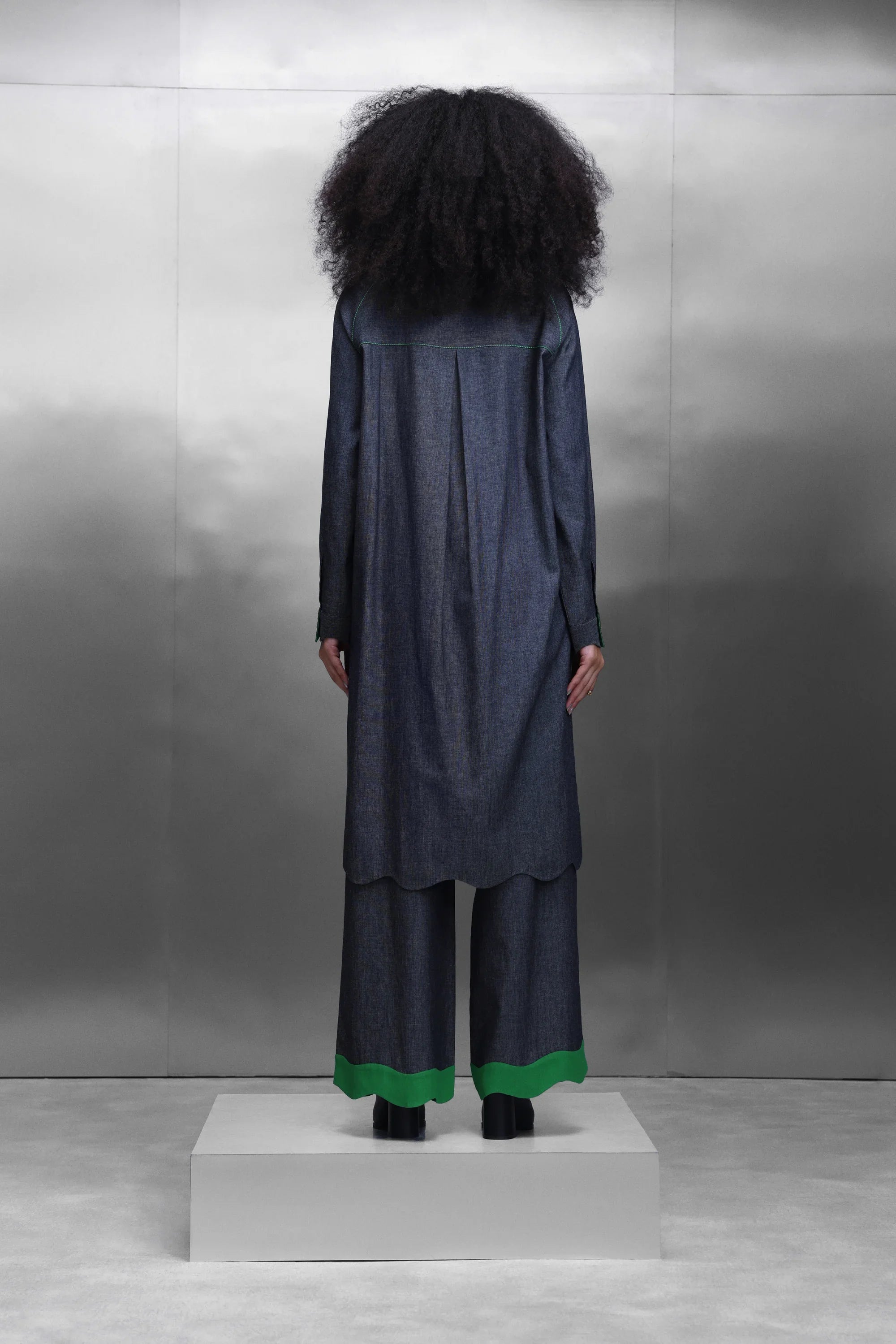 FLARED PANTS OF ( KIDOODLE RAGLYAN SLEEVE LONG SHIRT DRESS )