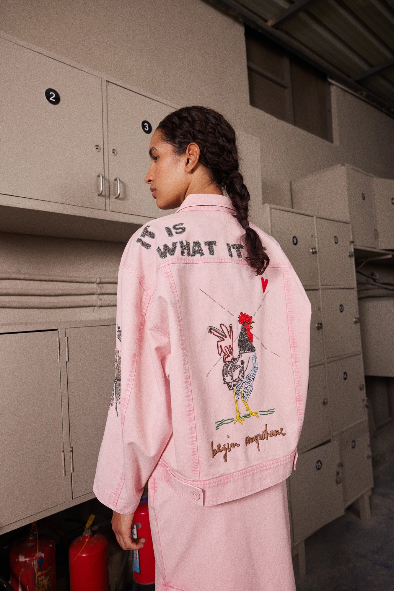 HEARTS & CROWN OVERSIZED JACKET
