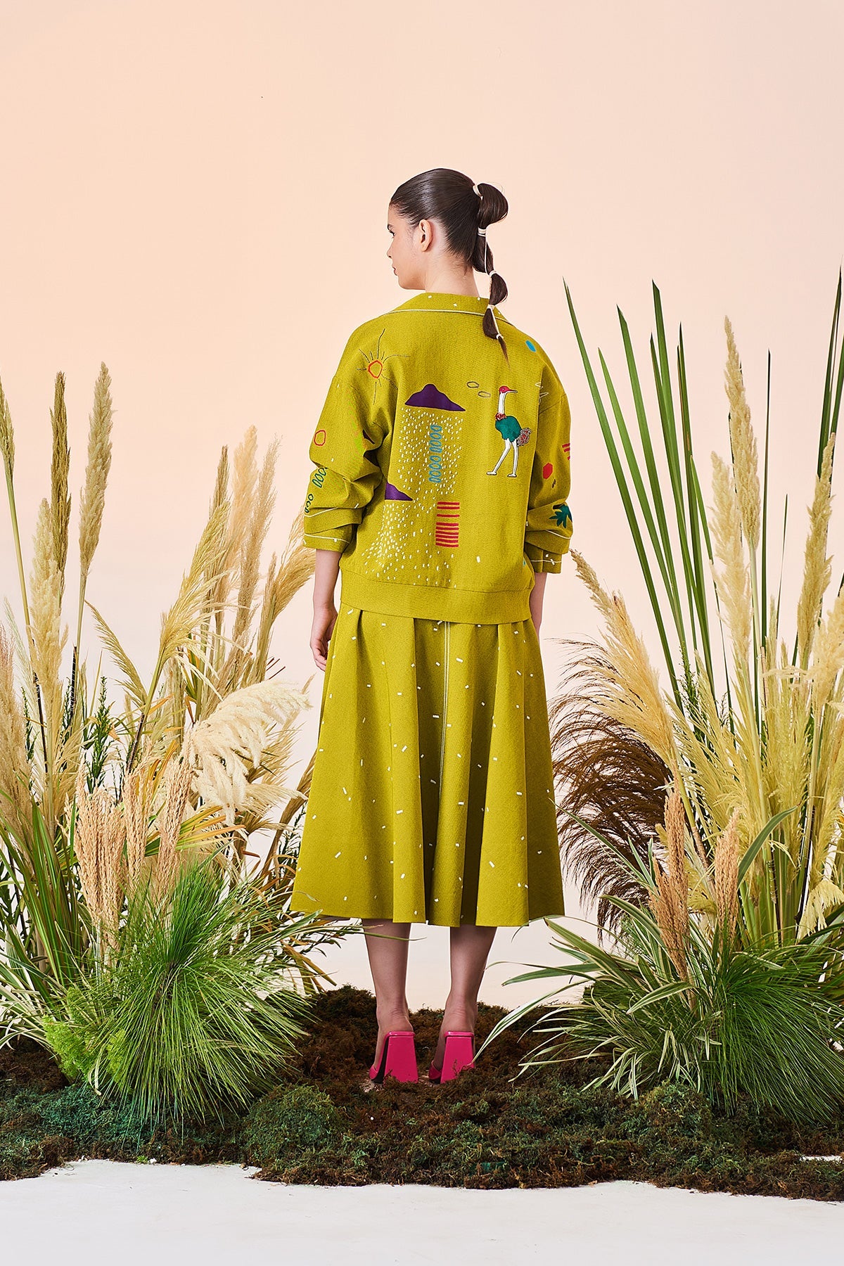 Abstract Shapes And Ostrich Jacket