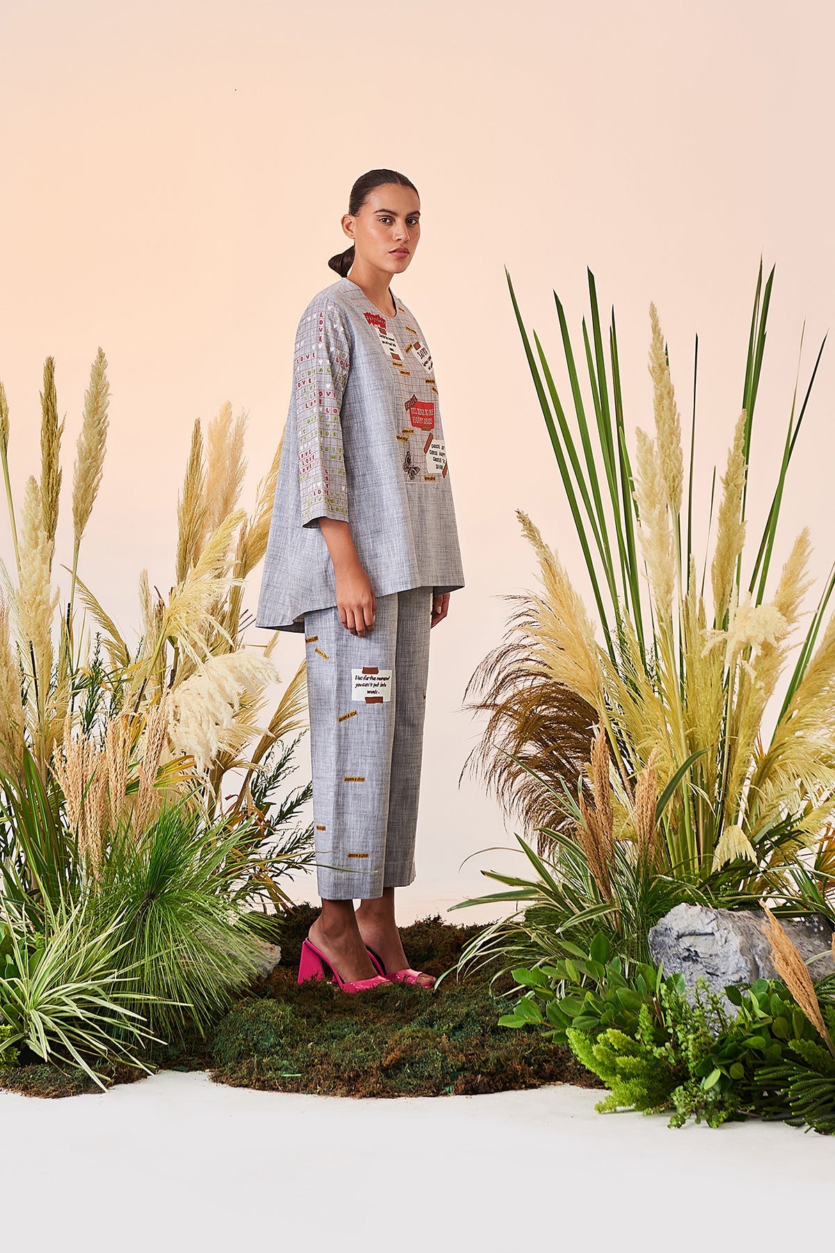 Crossword Asymmetric Top And Pant