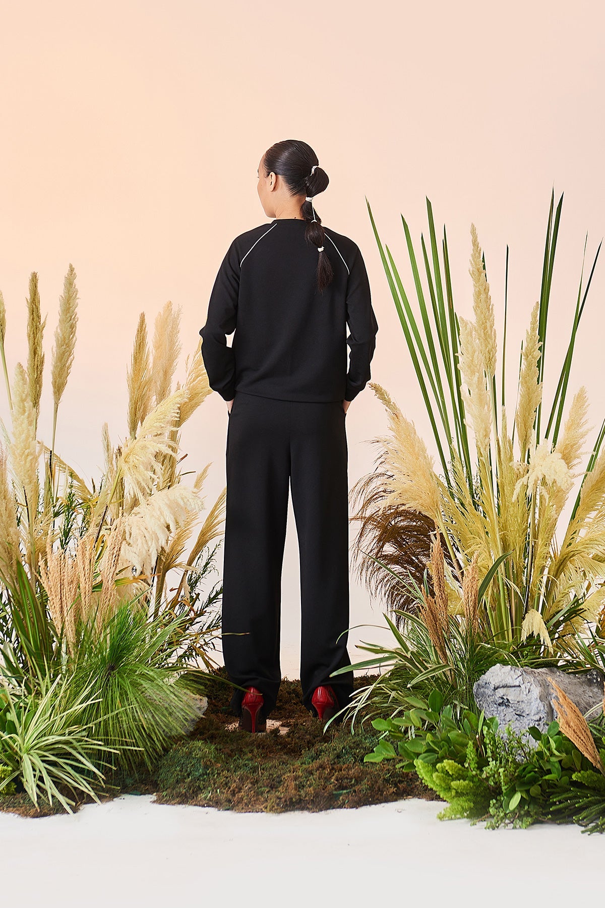 Fly Over The Rainbow Raglan Sweatshirt And Box Pleat Pant