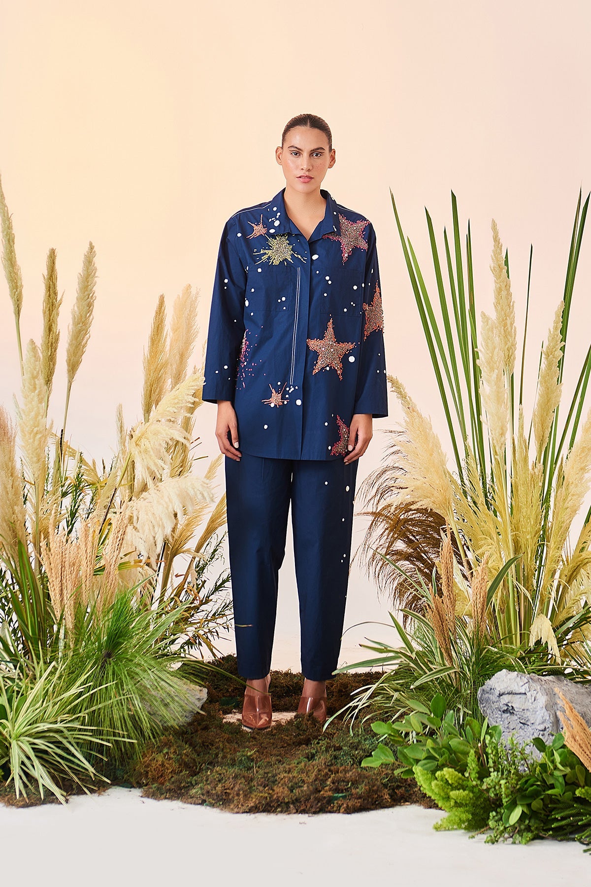 Star Splashes Oversized Shirt