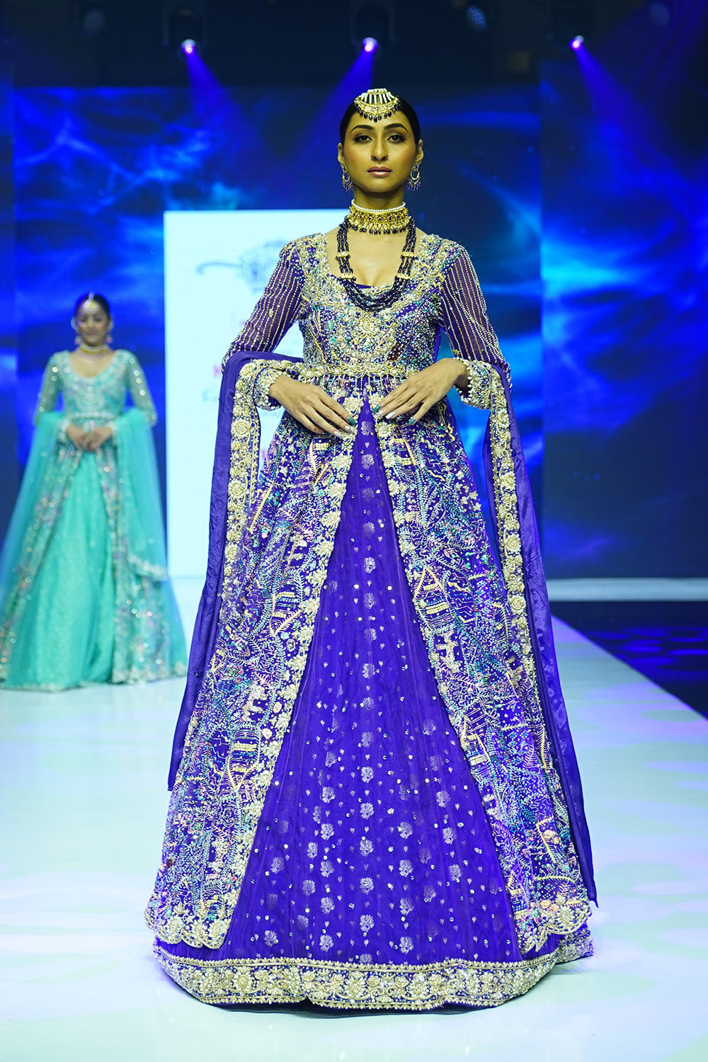 Alluring purple Lehenga