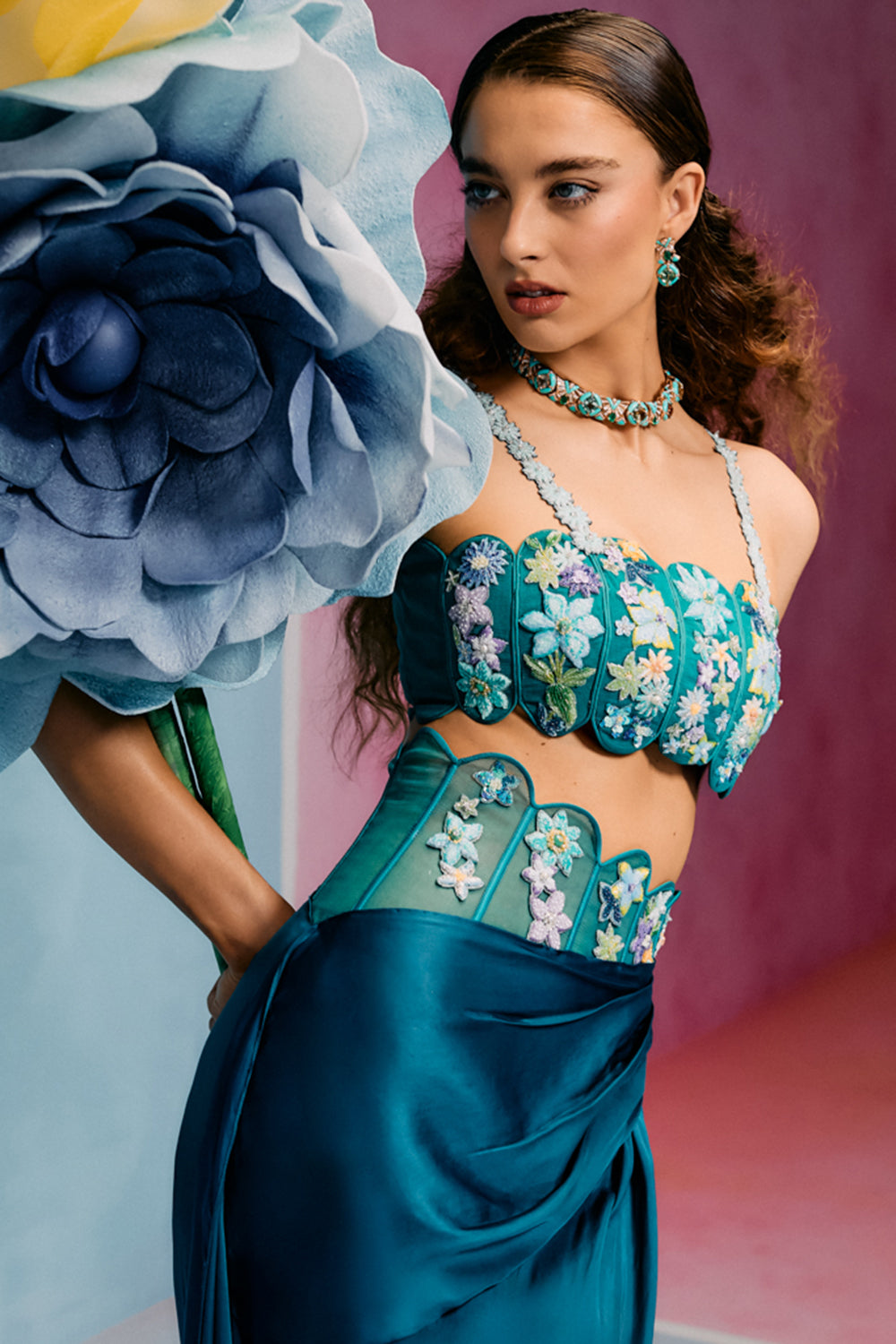 Bora Bora Draped Skirt Blouse