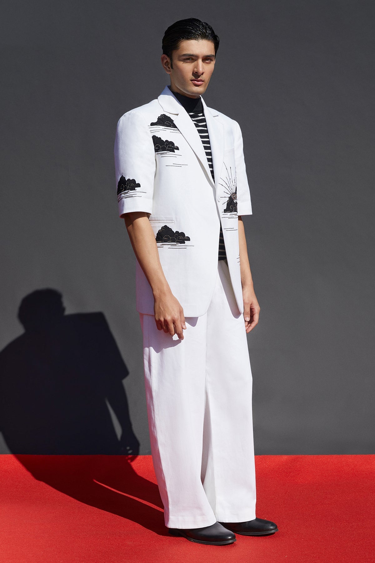 Baggy Pants Of "(Eye Clouds Half Sleevess Blazer)"