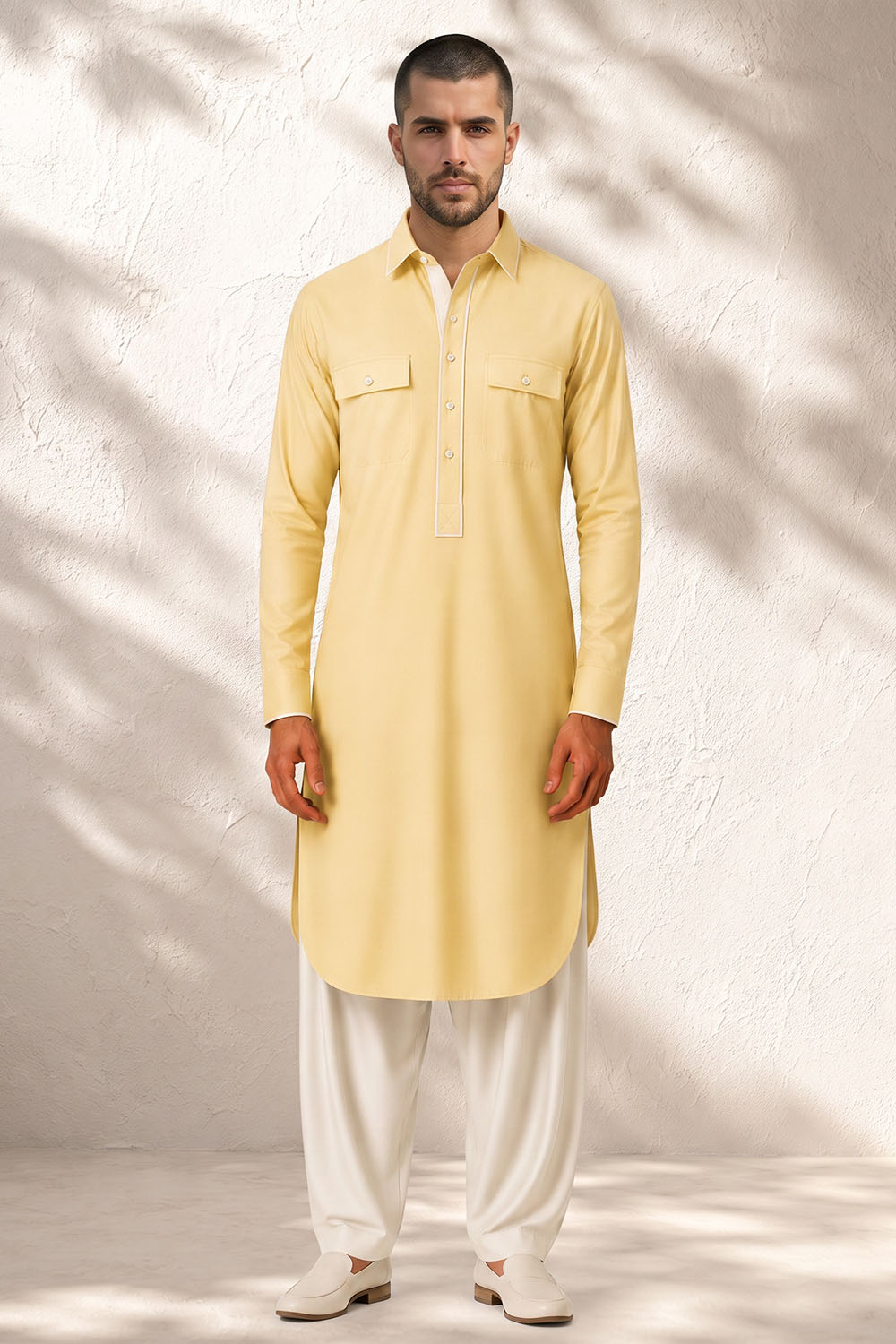 Classic Pathani Kurta Set - Vedaan