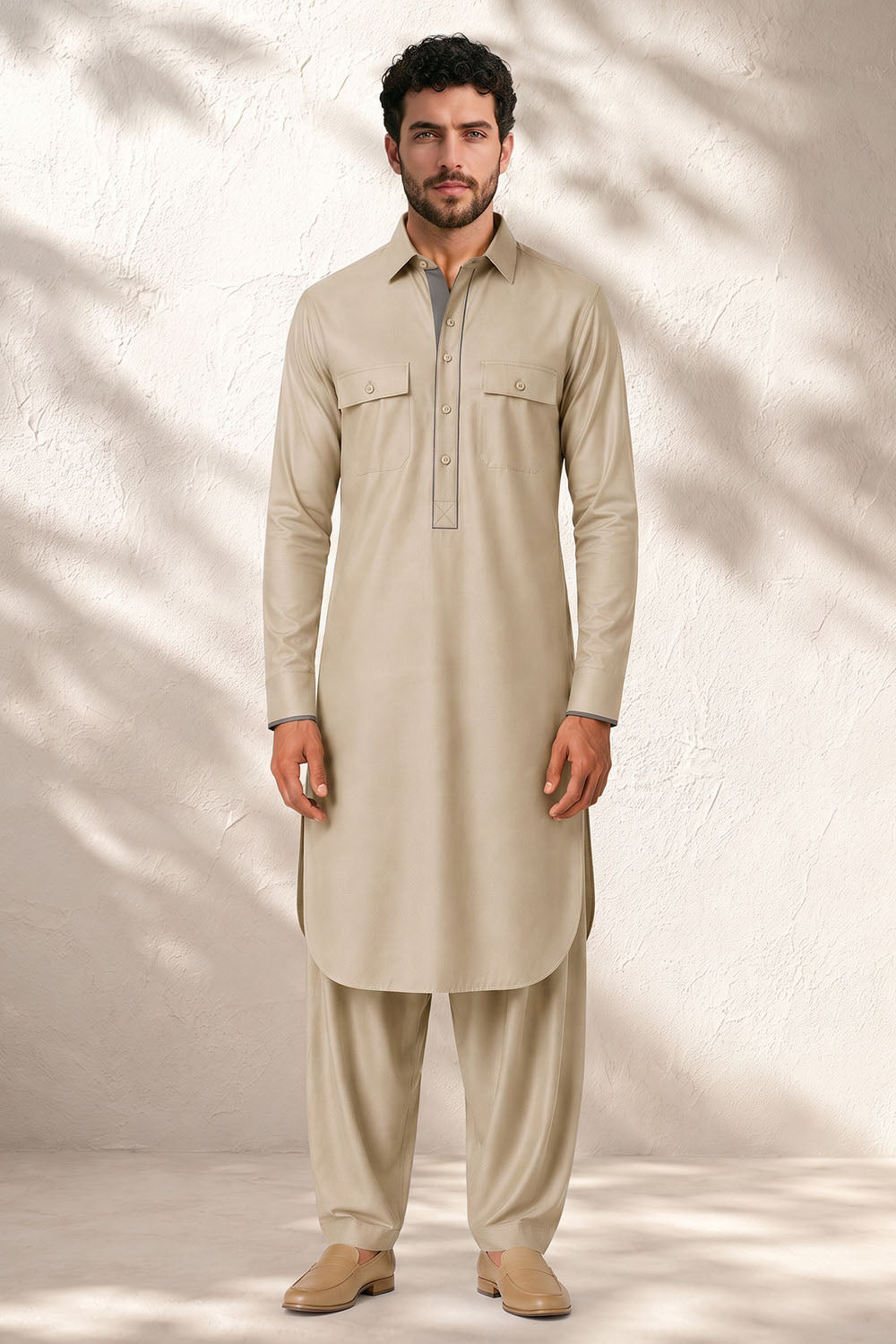 Classic Pathani Kurta Set - Veeraj