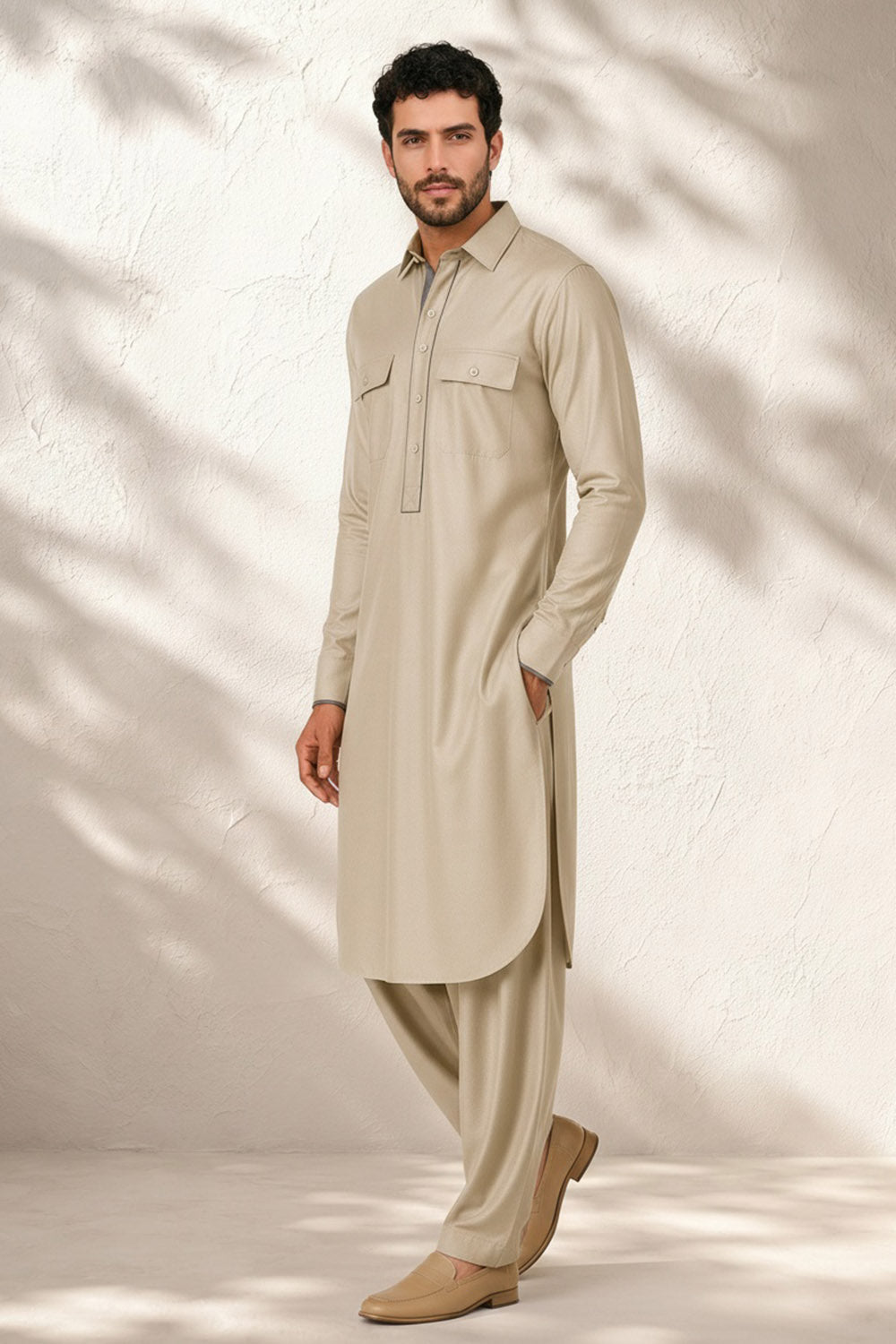 Classic Pathani Kurta Set - Veeraj