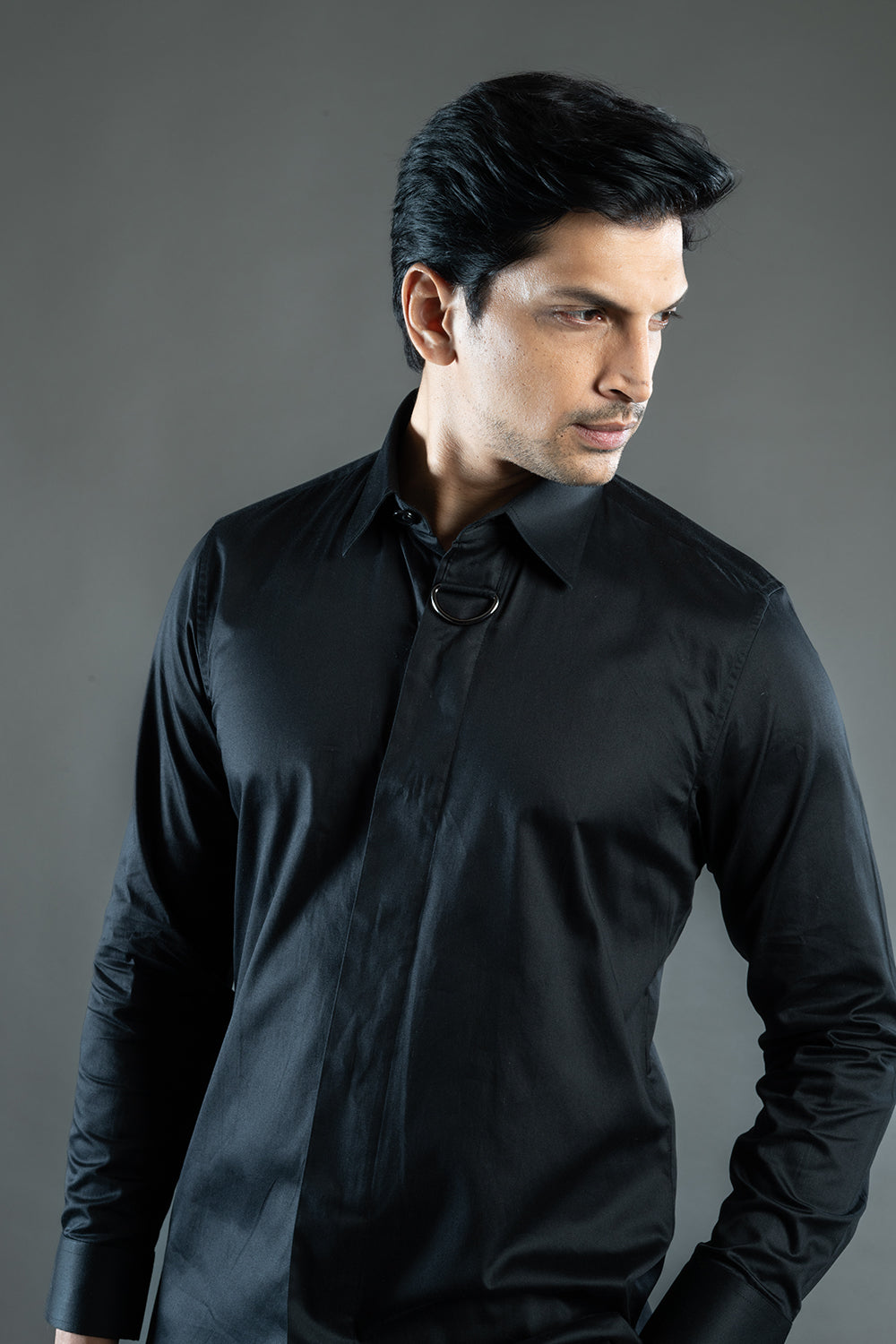 Black Buckle Shirt