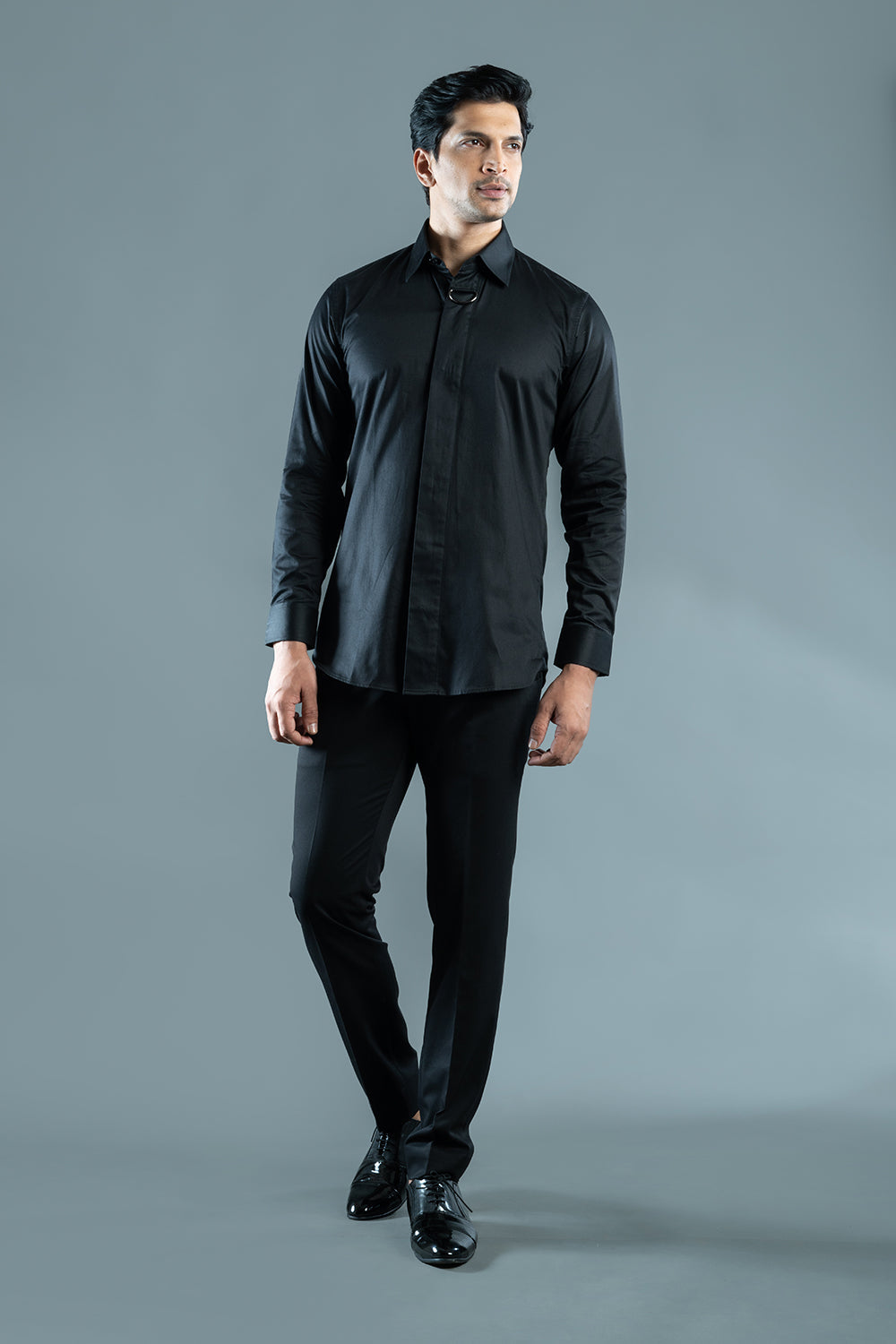 Black Buckle Shirt