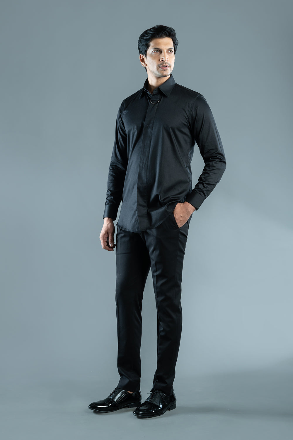 Black Buckle Shirt