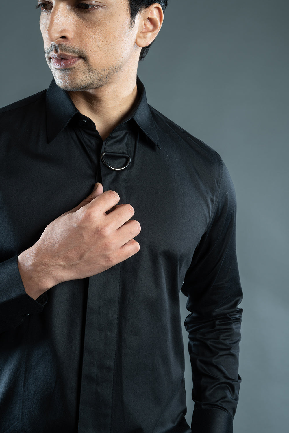 Black Buckle Shirt