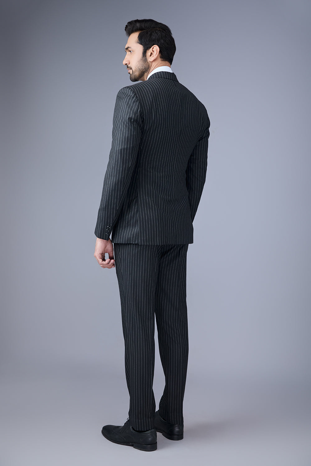 Black With Pin Strip - Suit Set