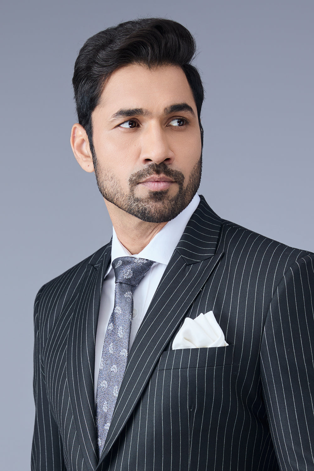 Black With Pin Strip - Suit Set