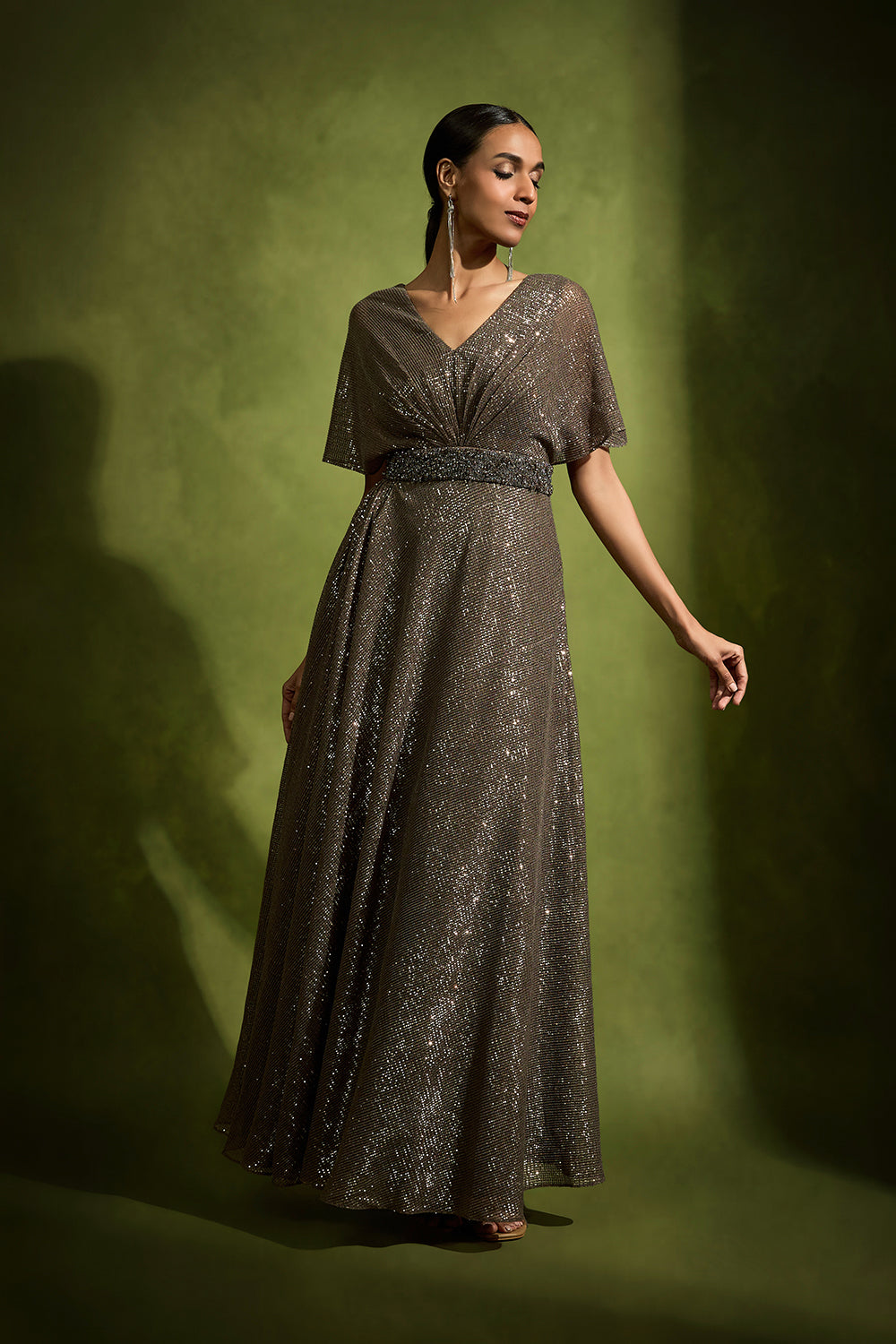 Sequin Embellished Gown