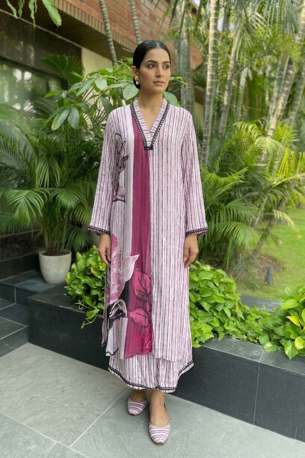 Bamboo Crepe Kurta Set